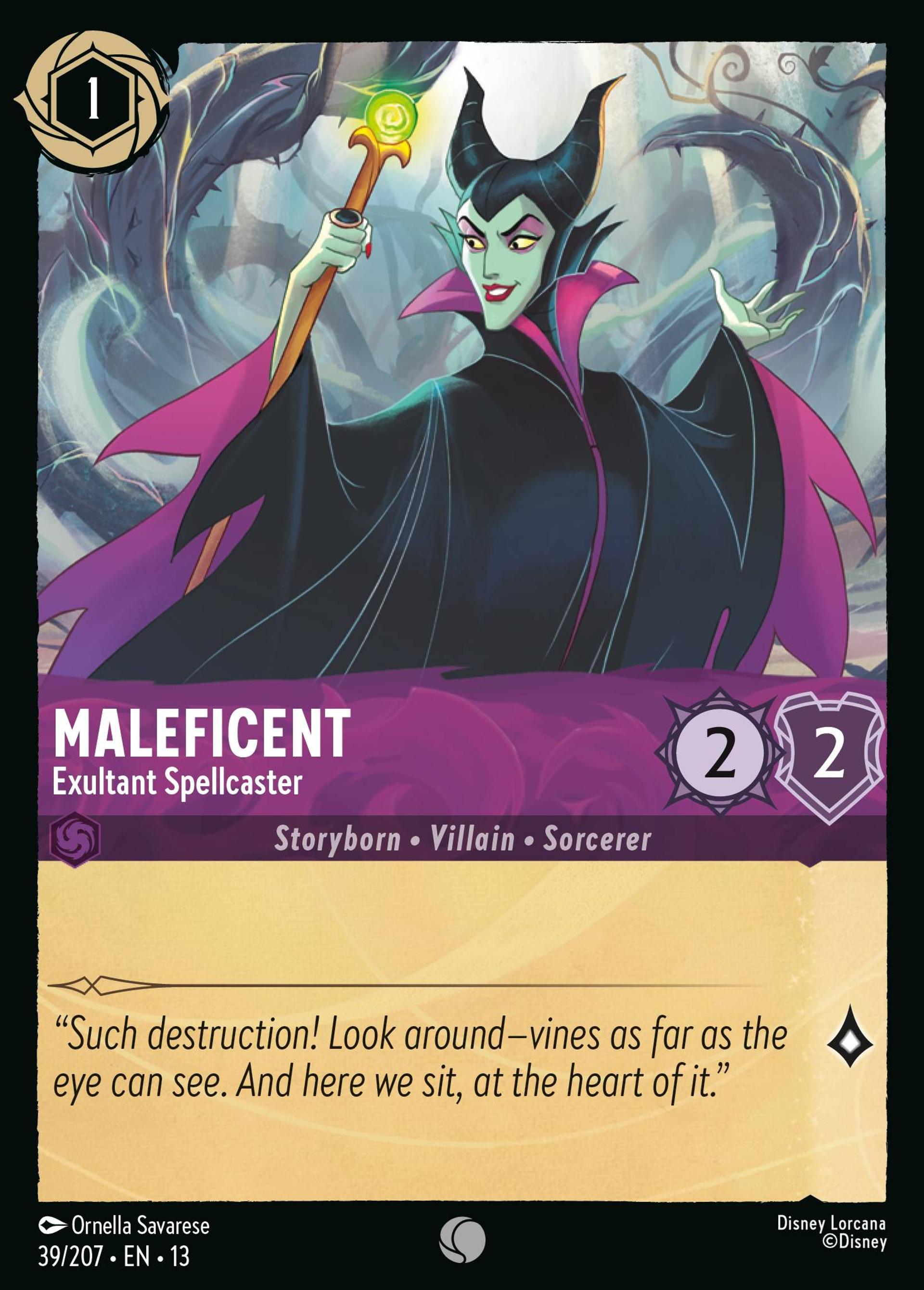 Maleficent - Exultant Spellcaster — Attack of the Vine! — Lorcana