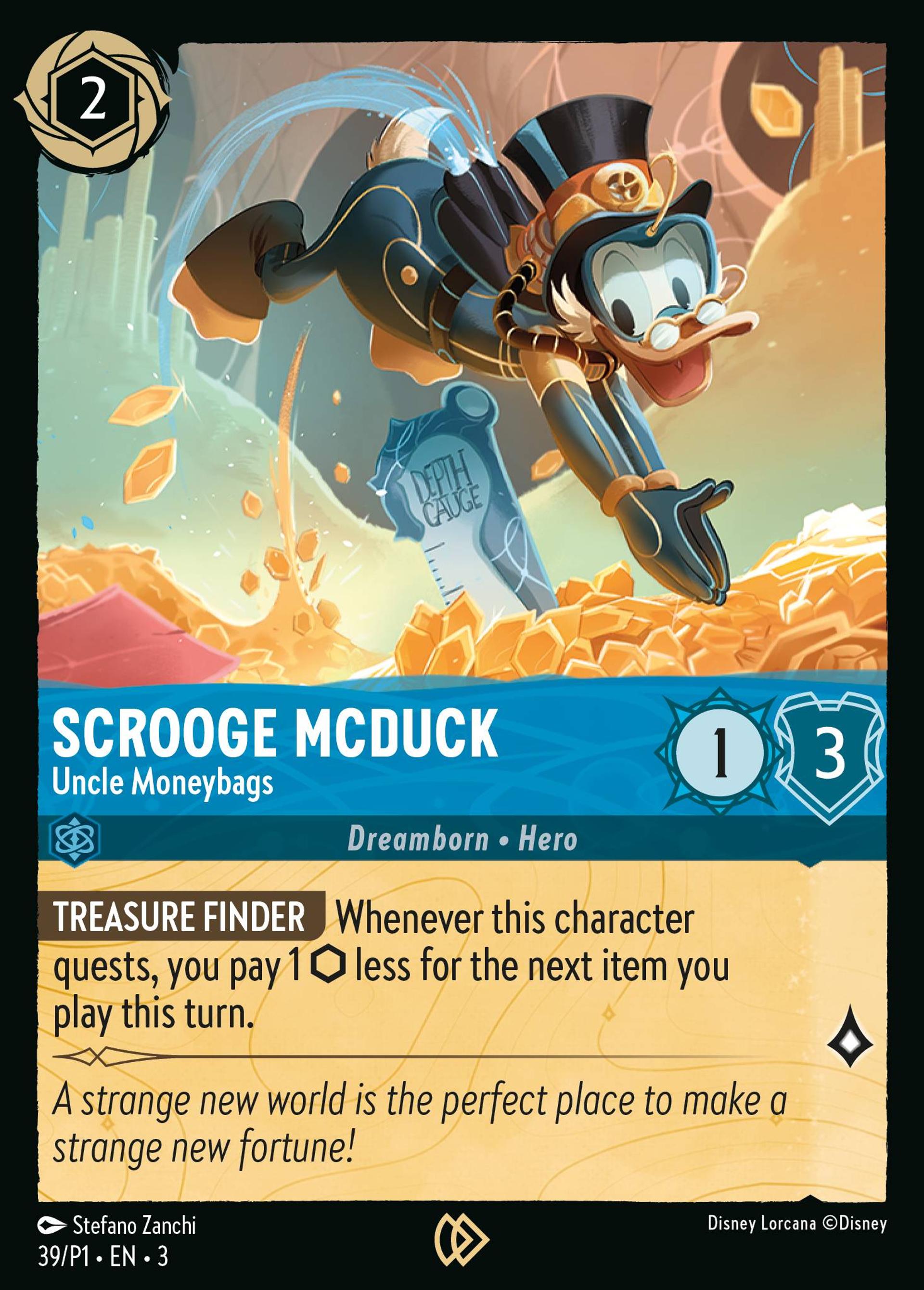 Scrooge McDuck - Uncle Moneybags — Promos - Year 1 — Lorcana