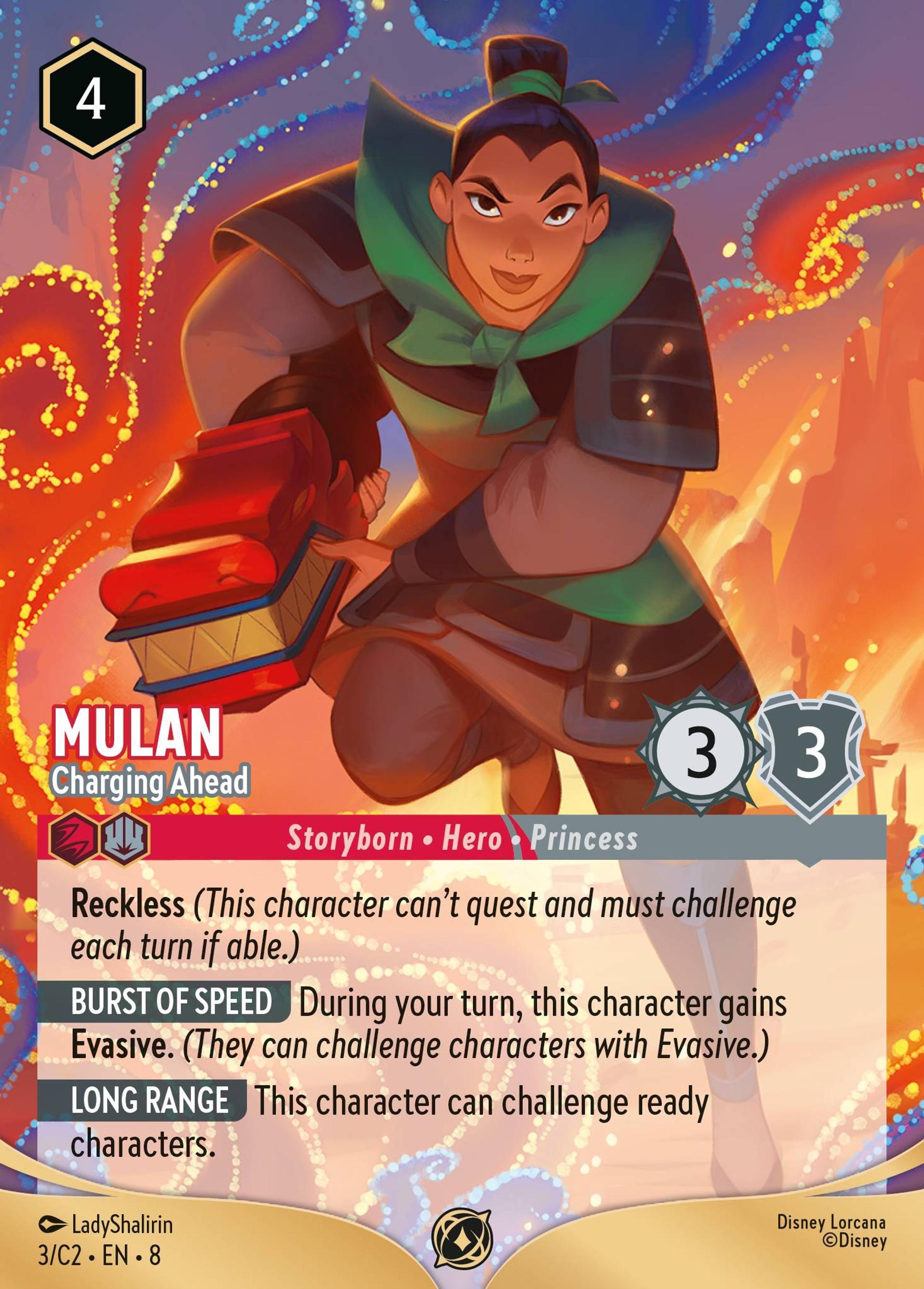 Mulan - Charging Ahead — Challenge Promos #2 — Lorcana