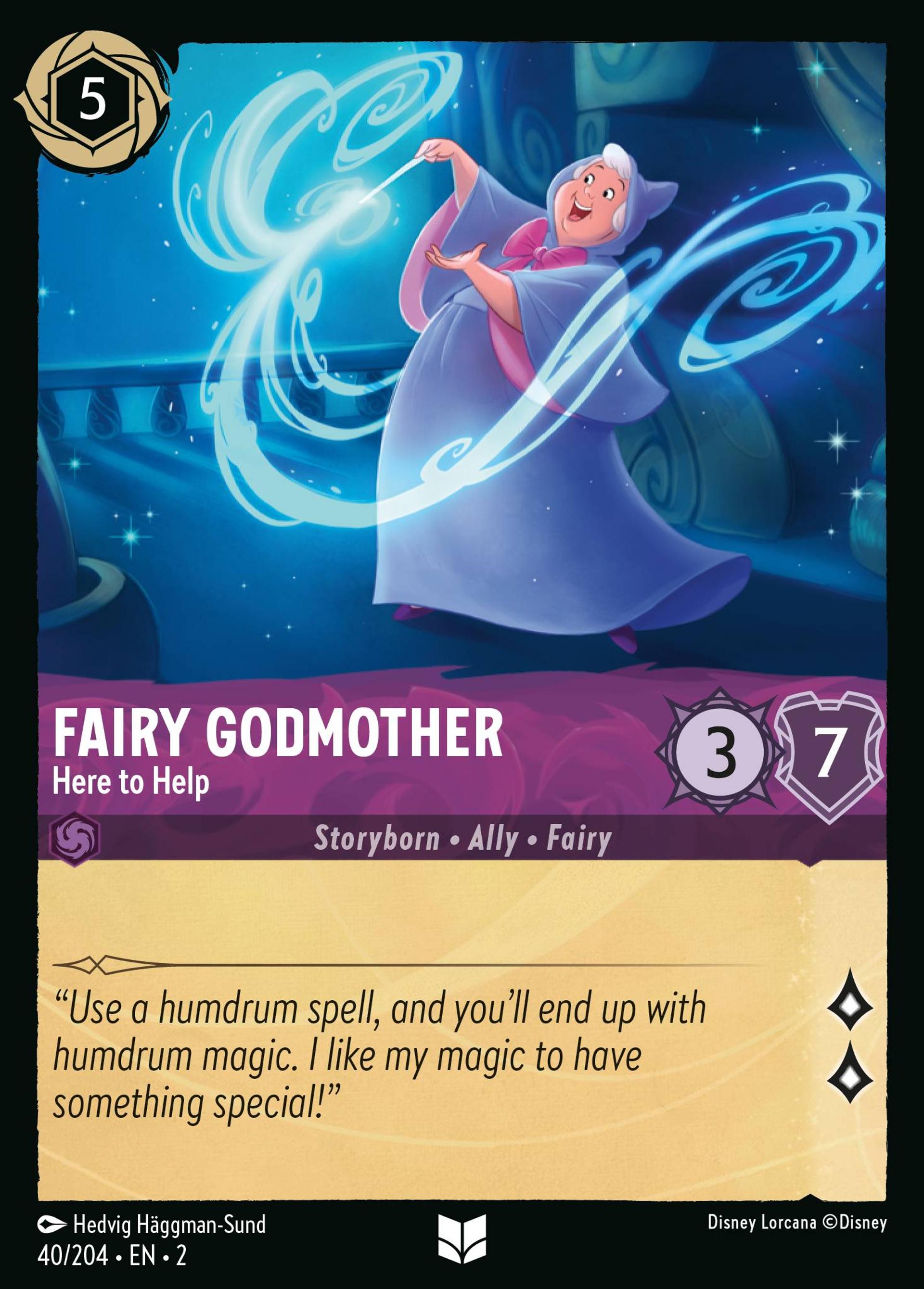 Fairy Godmother - Here to Help — Rise of the Floodborn — Lorcana