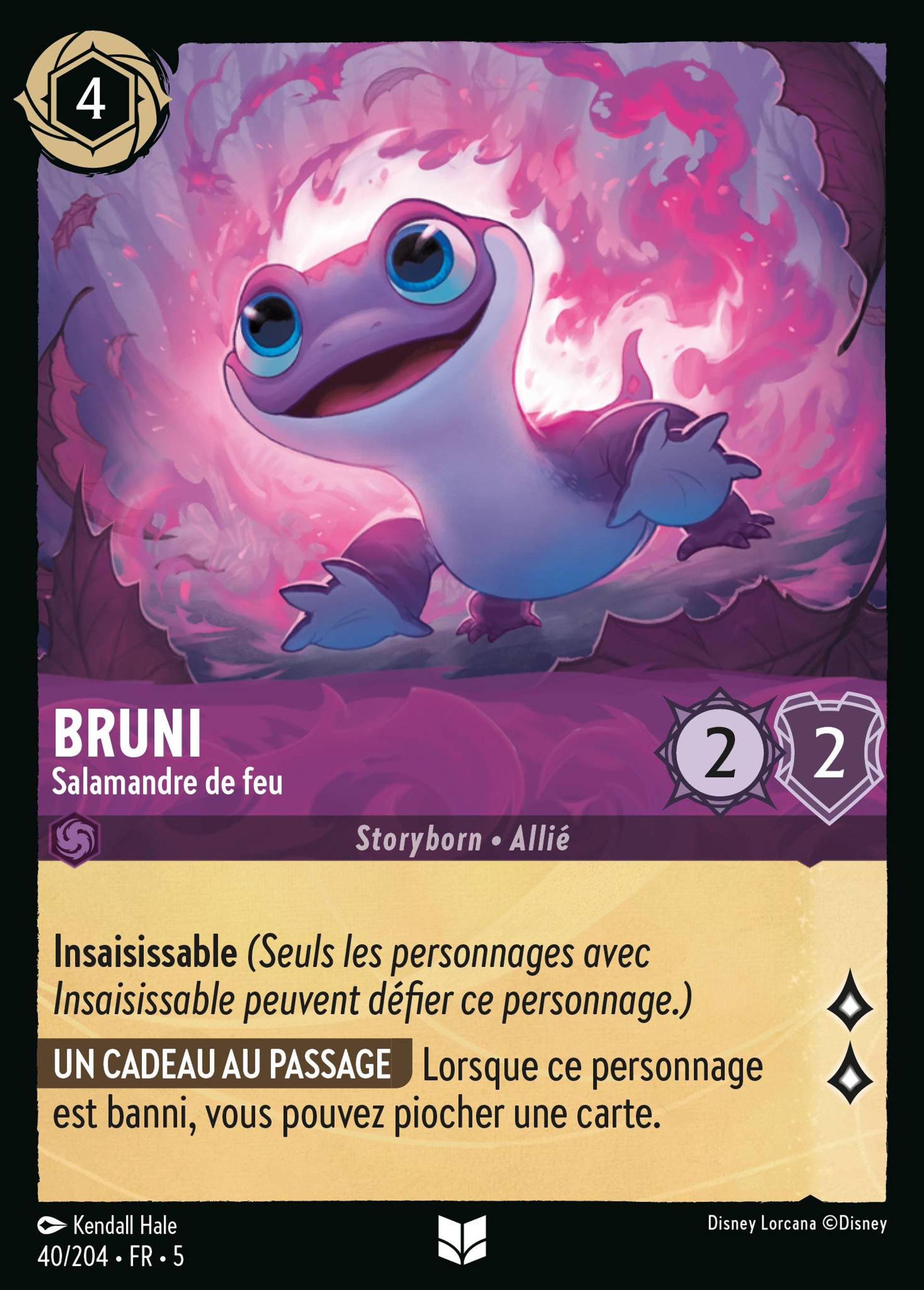 Bruni - Salamandre de feu — Shimmering Skies — Lorcana