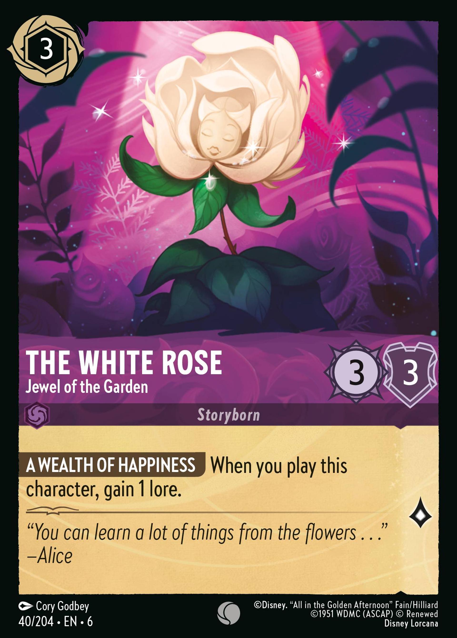 The White Rose - Jewel of the Garden — Azurite Sea — Lorcana