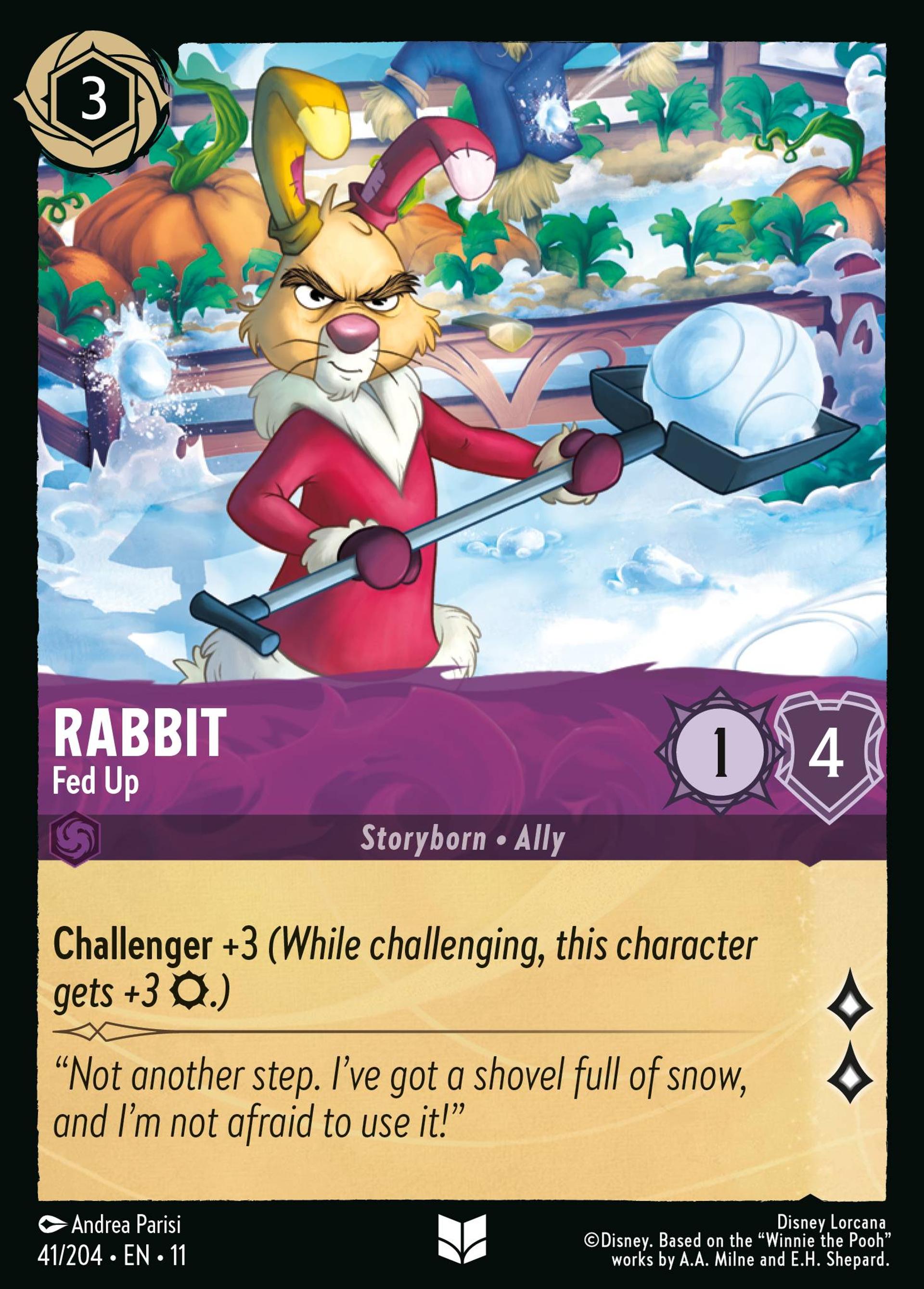 Rabbit - Fed Up — Winterspell — Lorcana