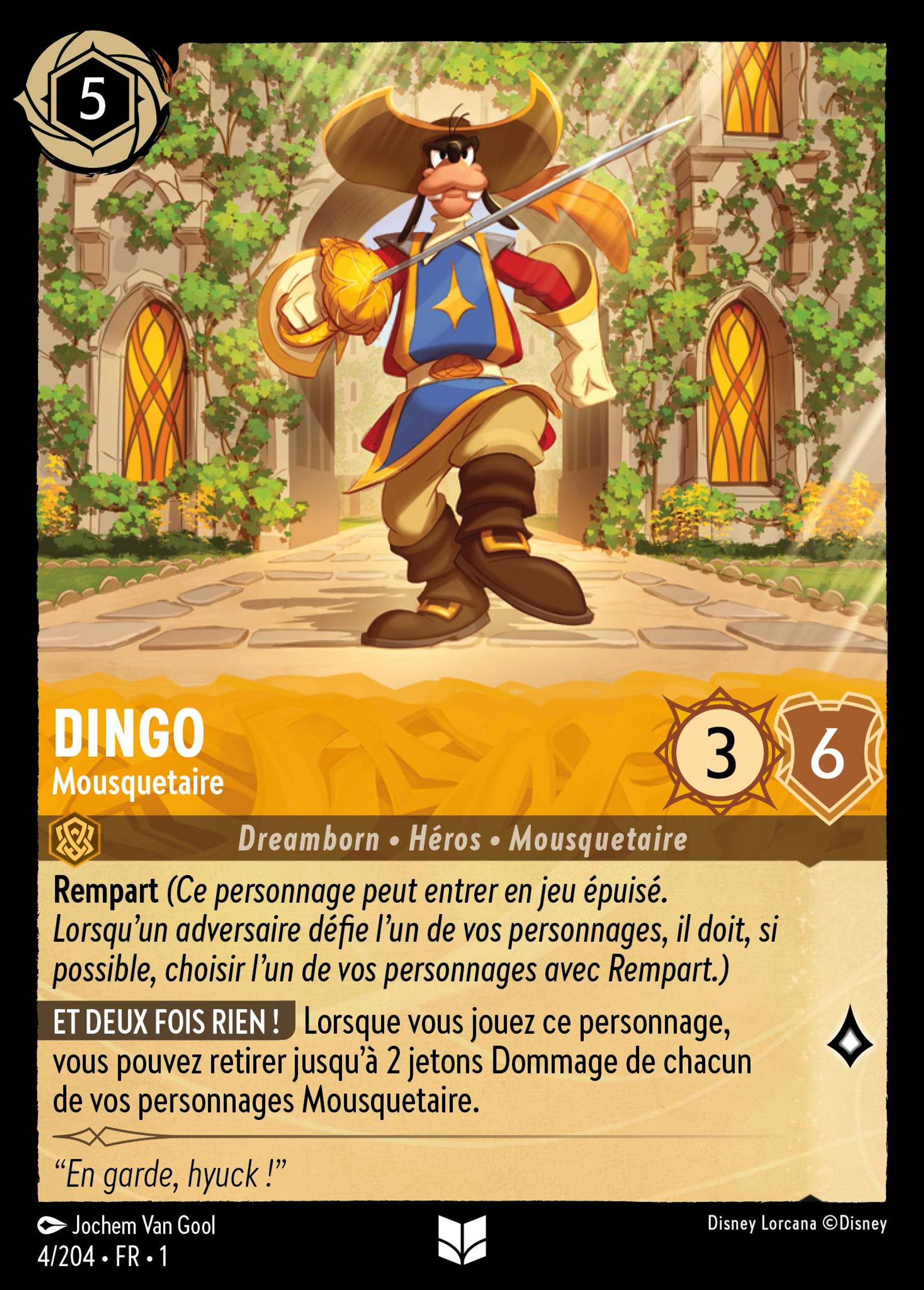 Dingo - Mousquetaire — The First Chapter — Lorcana