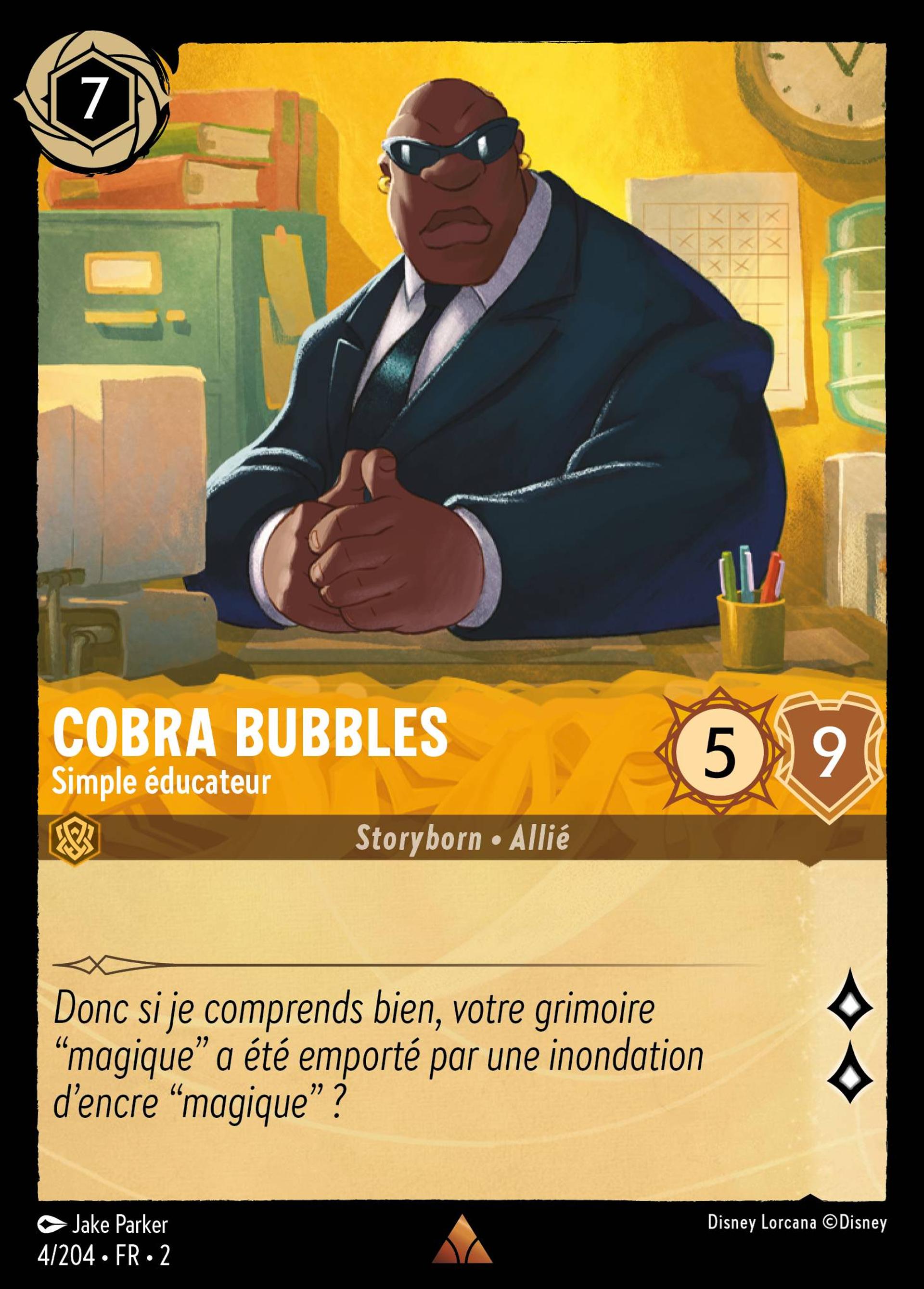 Cobra Bubbles - Simple éducateur — Rise of the Floodborn — Lorcana