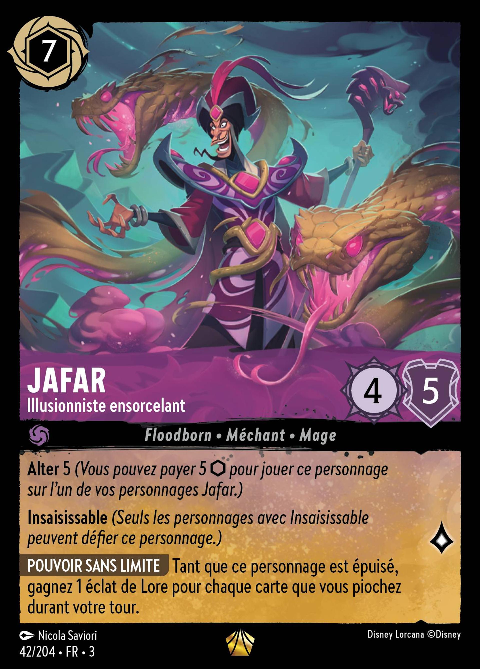 Jafar - Illusionniste ensorcelant — Into the Inklands — Lorcana