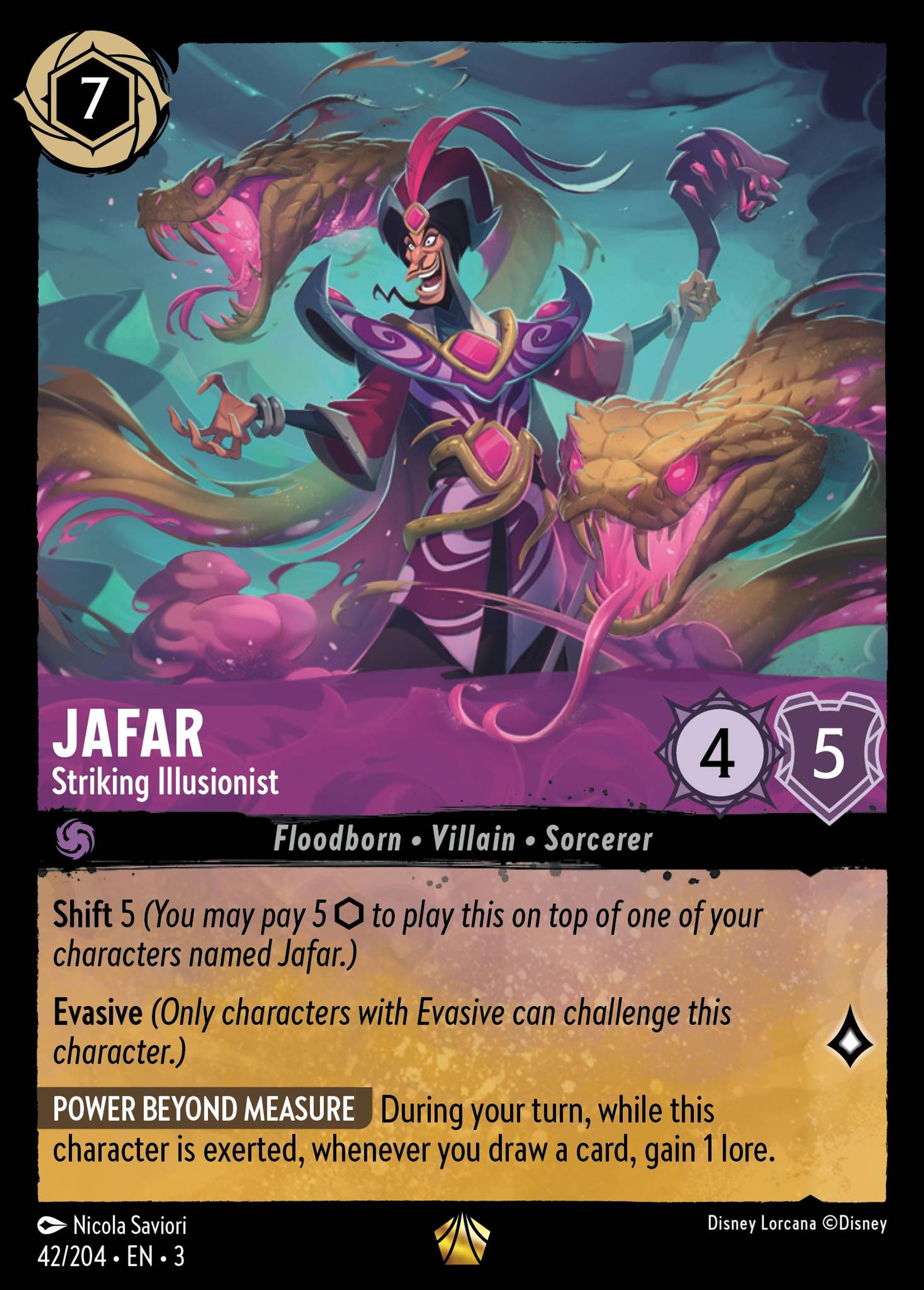 Jafar - Illusionniste ensorcelant — Into the Inklands — Lorcana