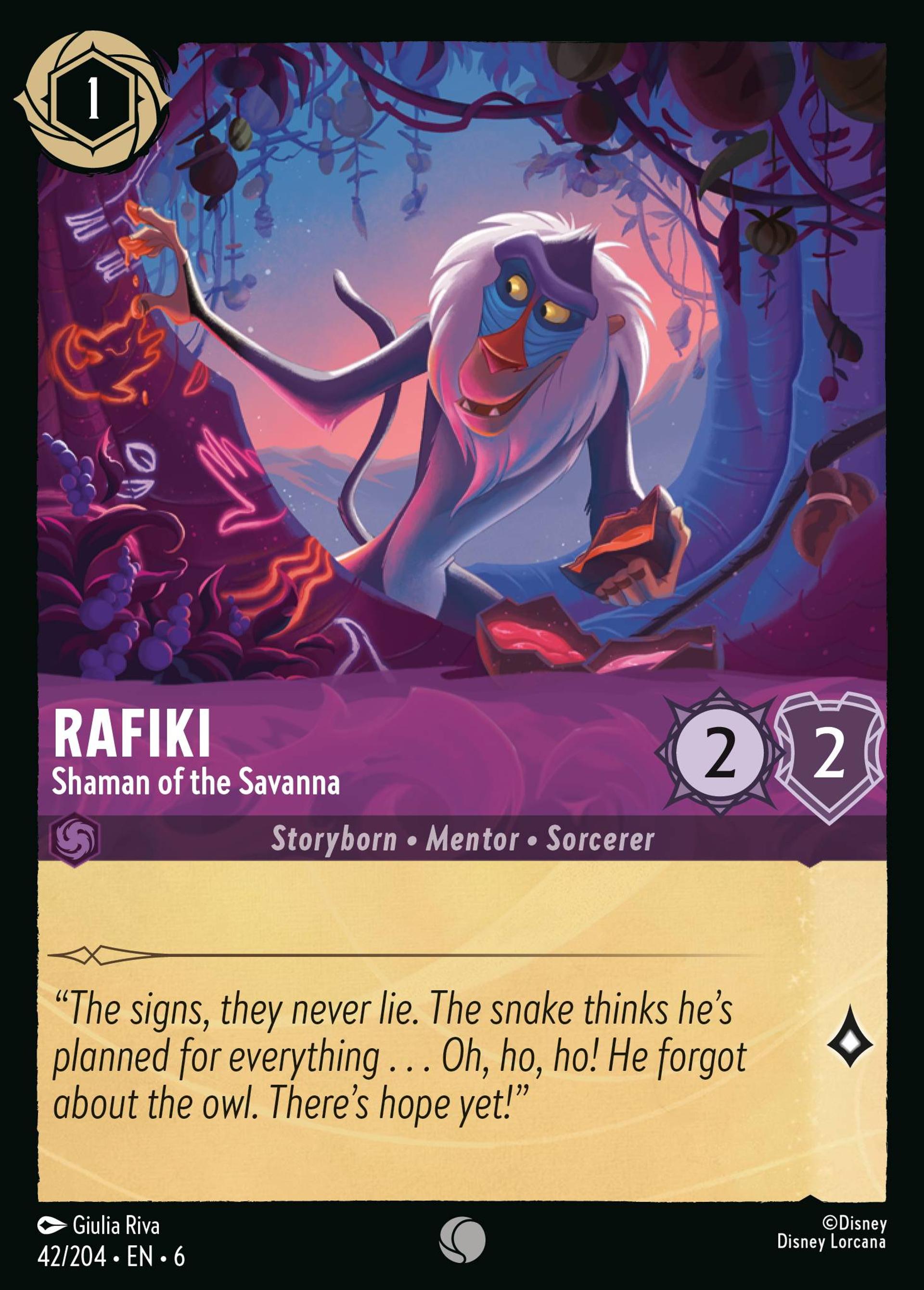 Rafiki - Shaman of the Savanna — Azurite Sea — Lorcana