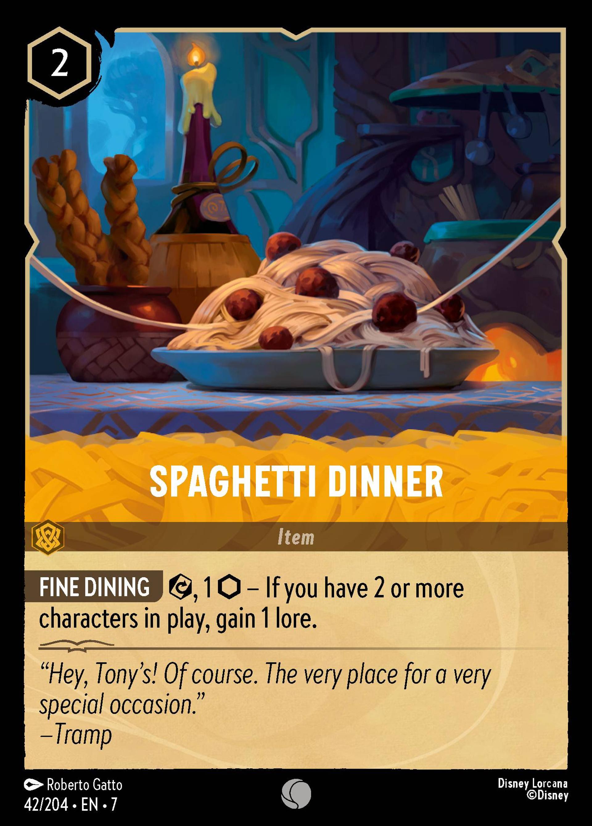 Plat de spaghetti — Archazia's Island — Lorcana