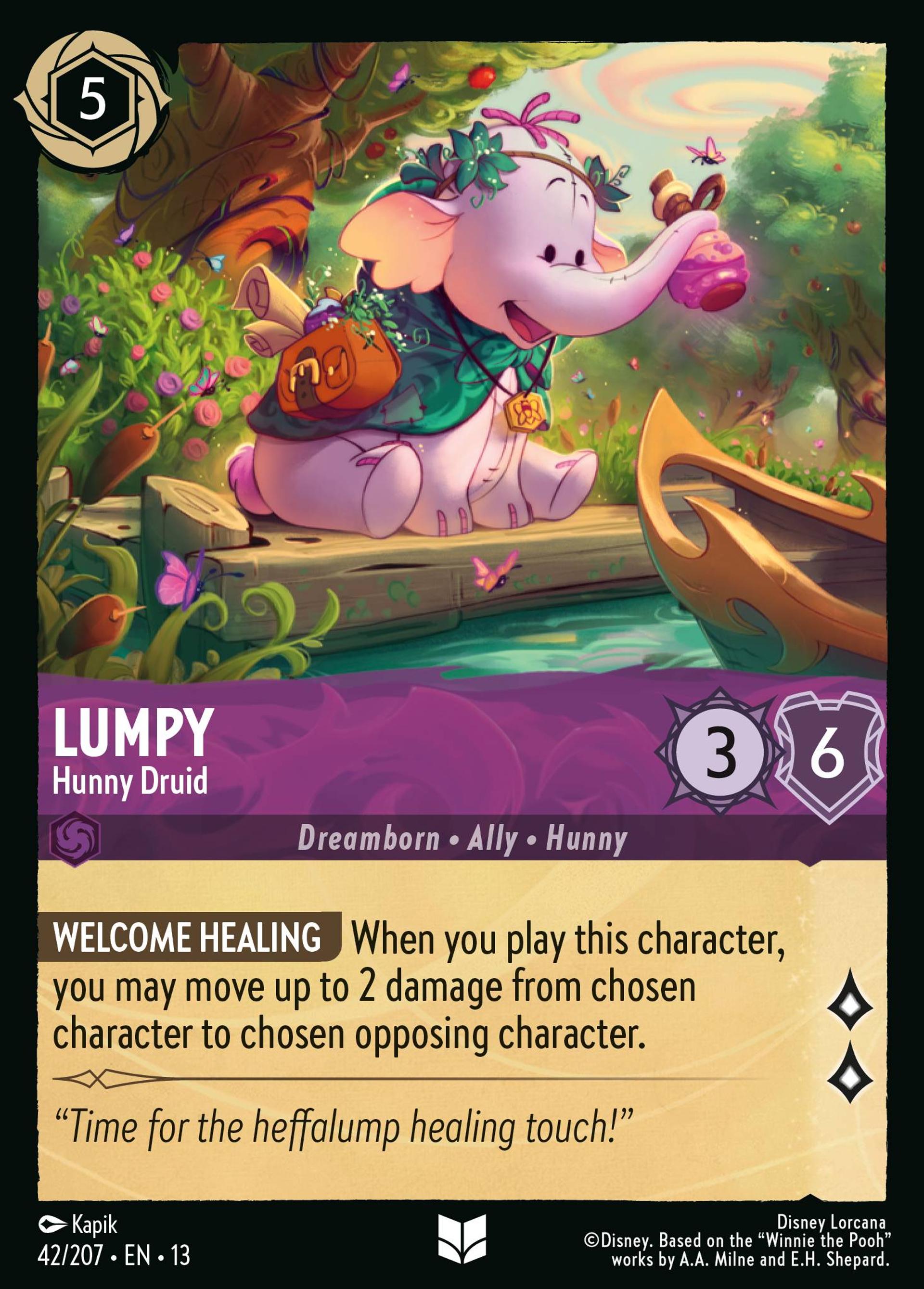 Lumpy - Hunny Druid — Attack of the Vine! — Lorcana