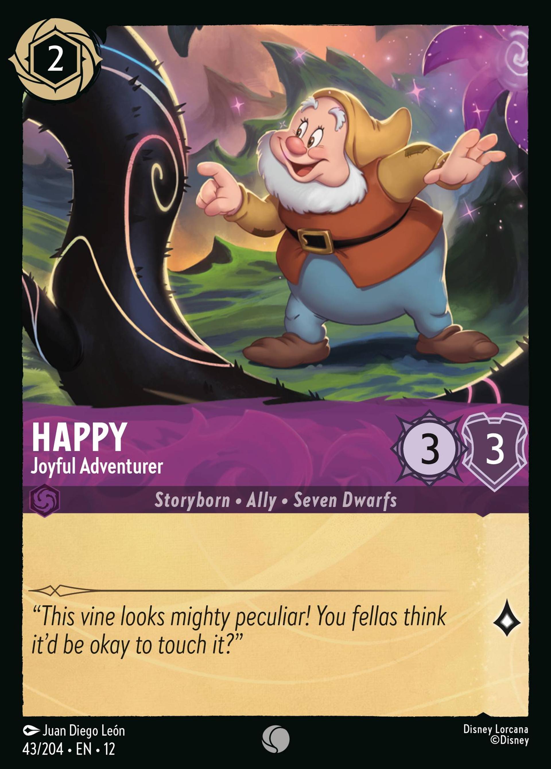 Happy - Joyful Adventurer — Wilds Unknown — Lorcana