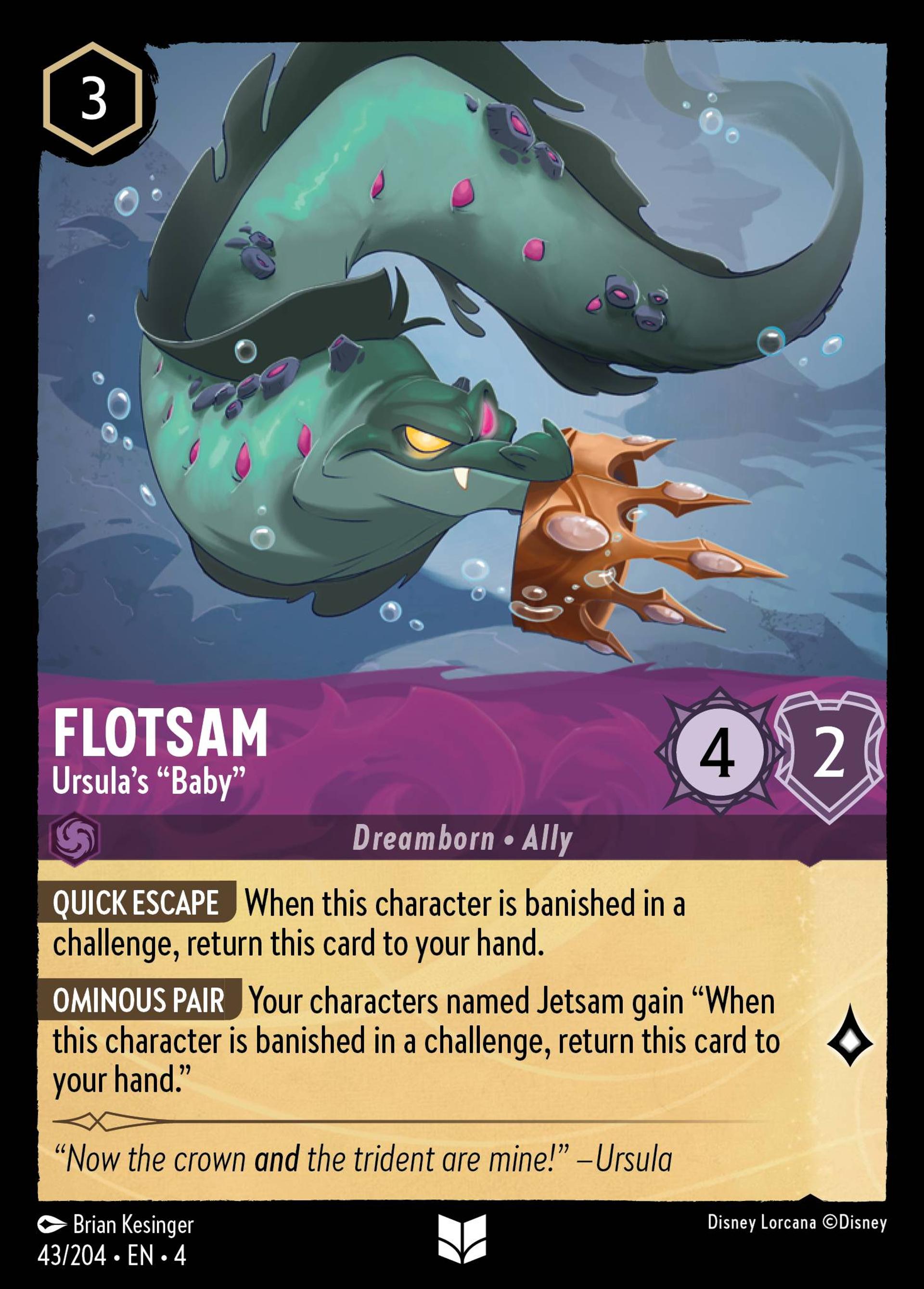 Flotsam - Ursula's "Baby" — Ursula's Return — Lorcana
