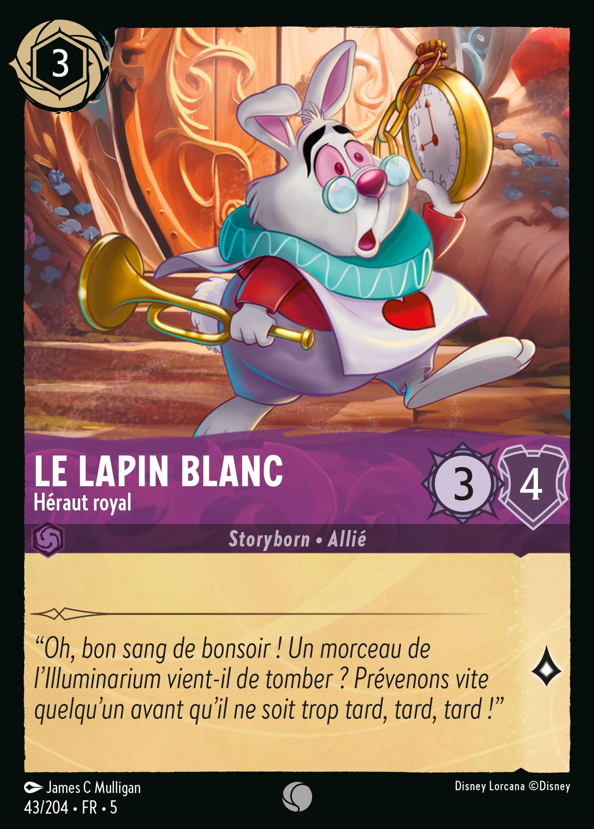 Le lapin blanc - Héraut royal — Shimmering Skies — Lorcana