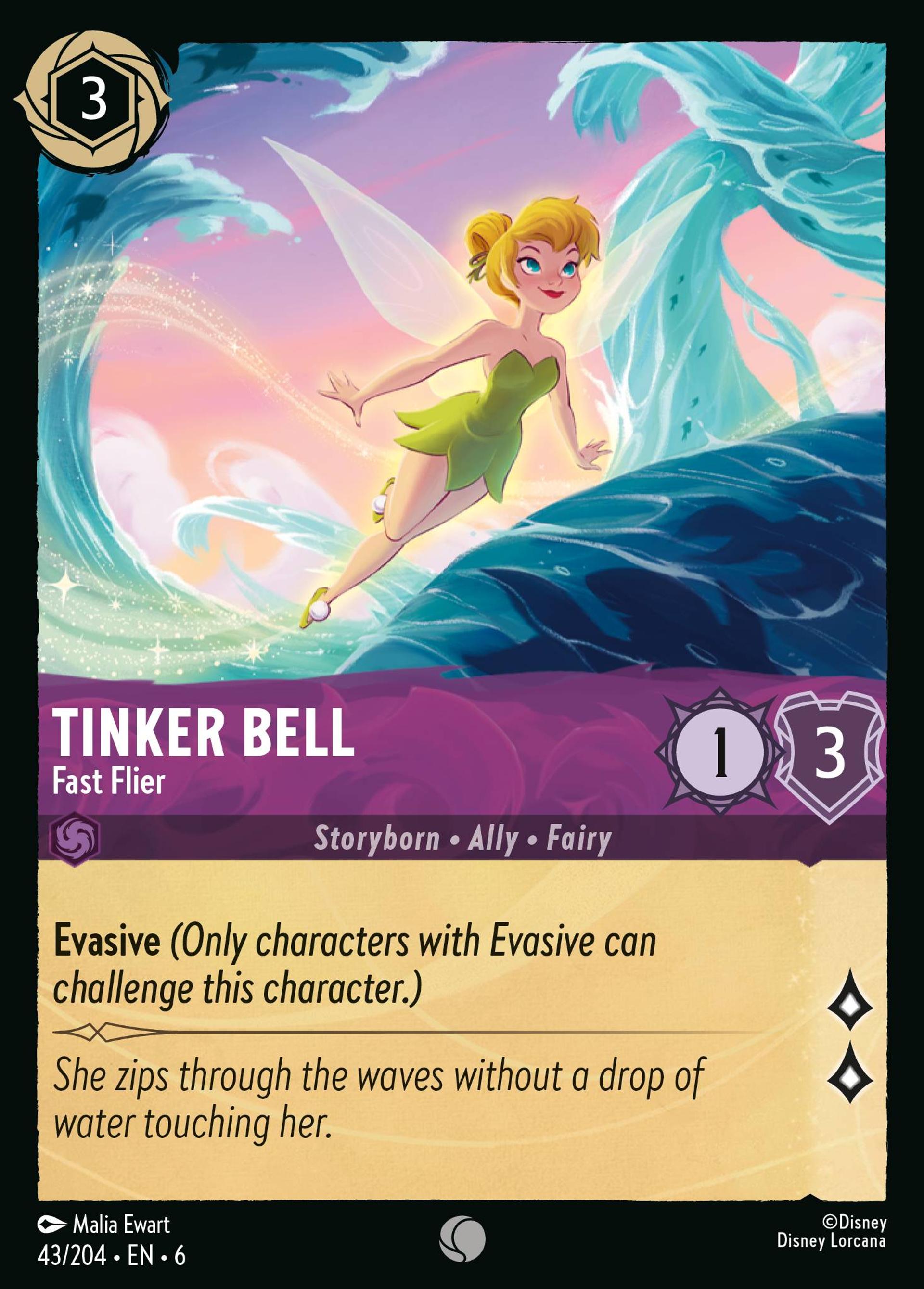Tinker Bell - Fast Flier — Azurite Sea — Lorcana