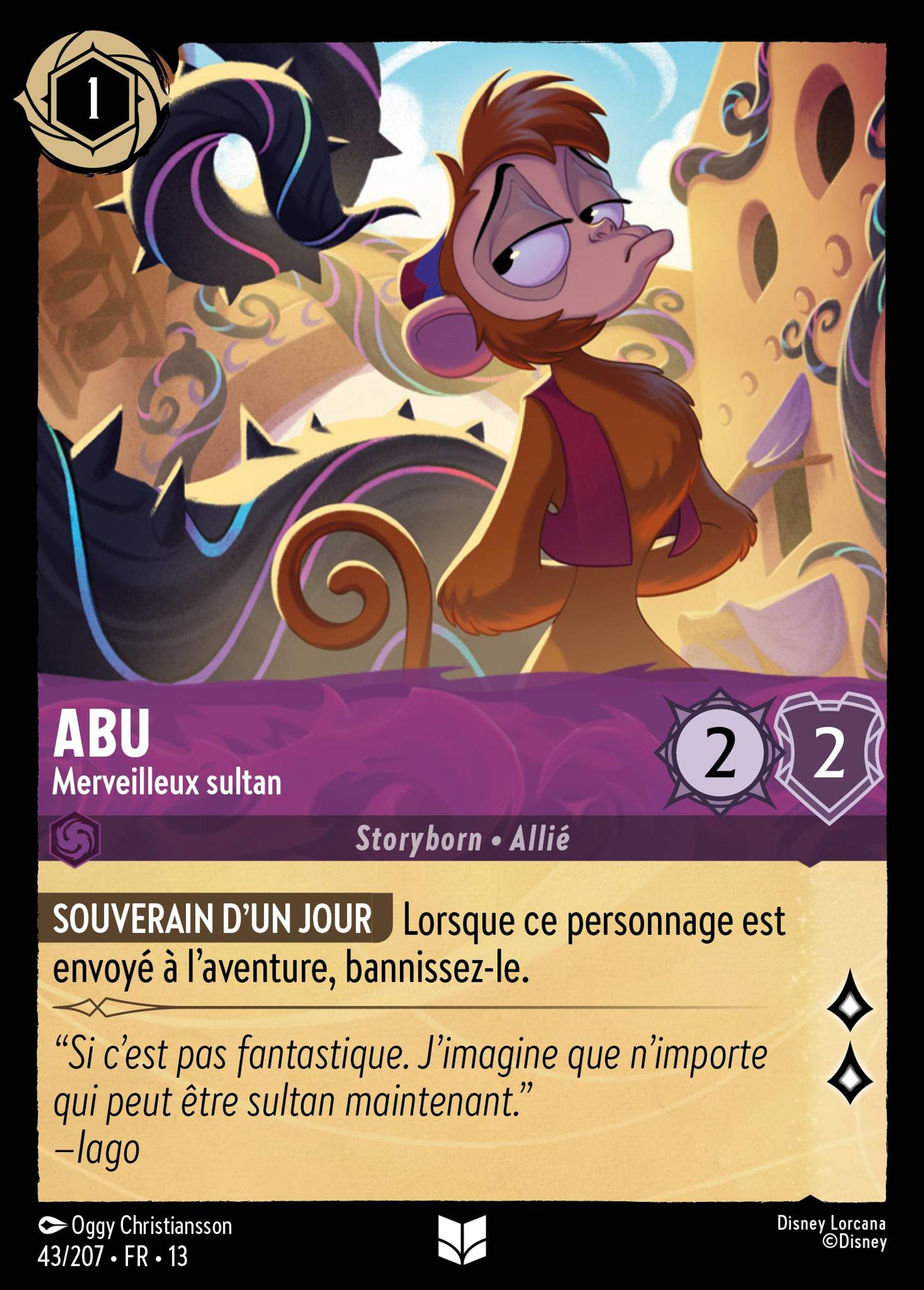 Abu - Merveilleux sultan — Attack of the Vine! — Lorcana