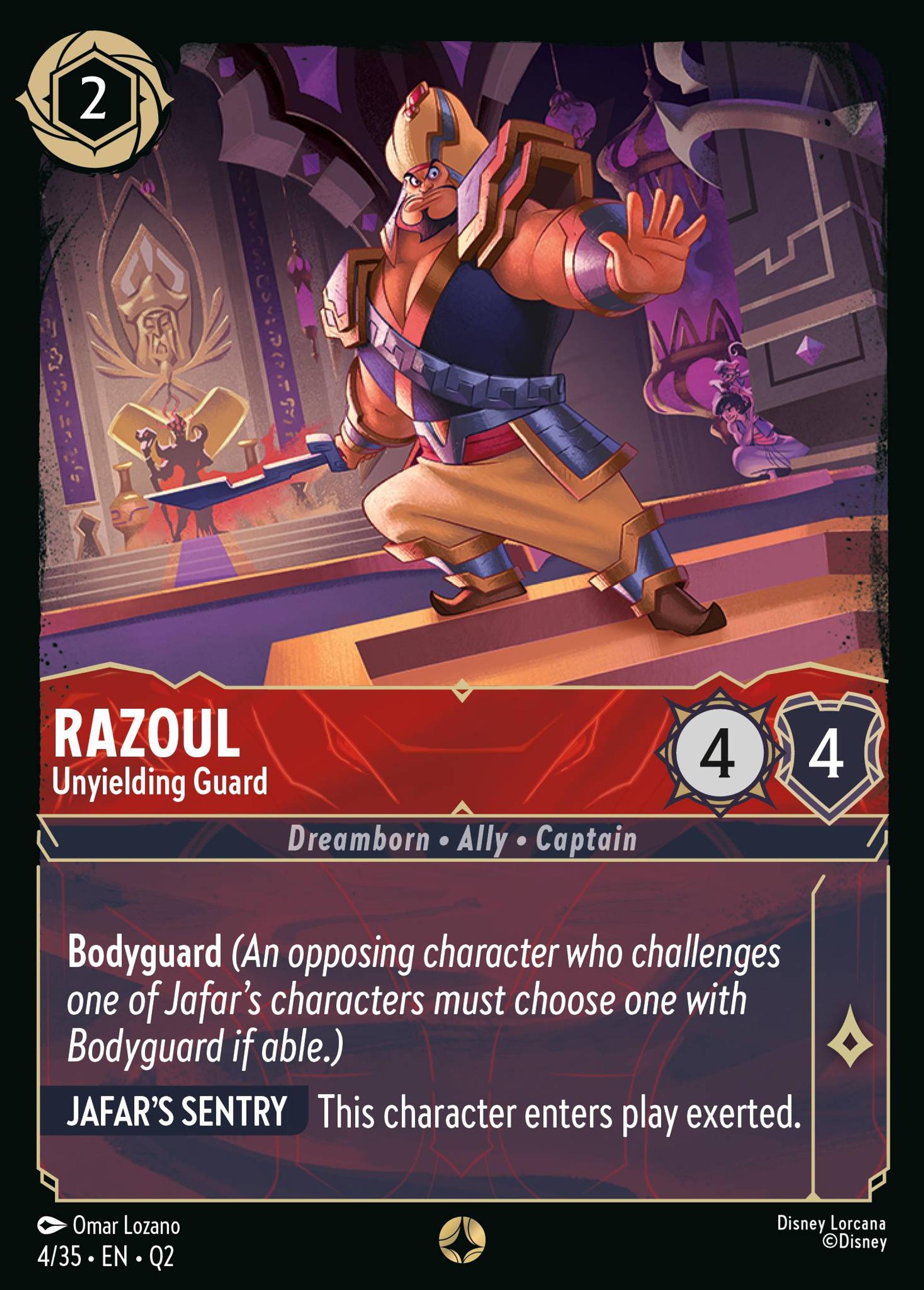 Razoul - Unyielding Guard — Illumineer's Quest: Palace Heist — Lorcana