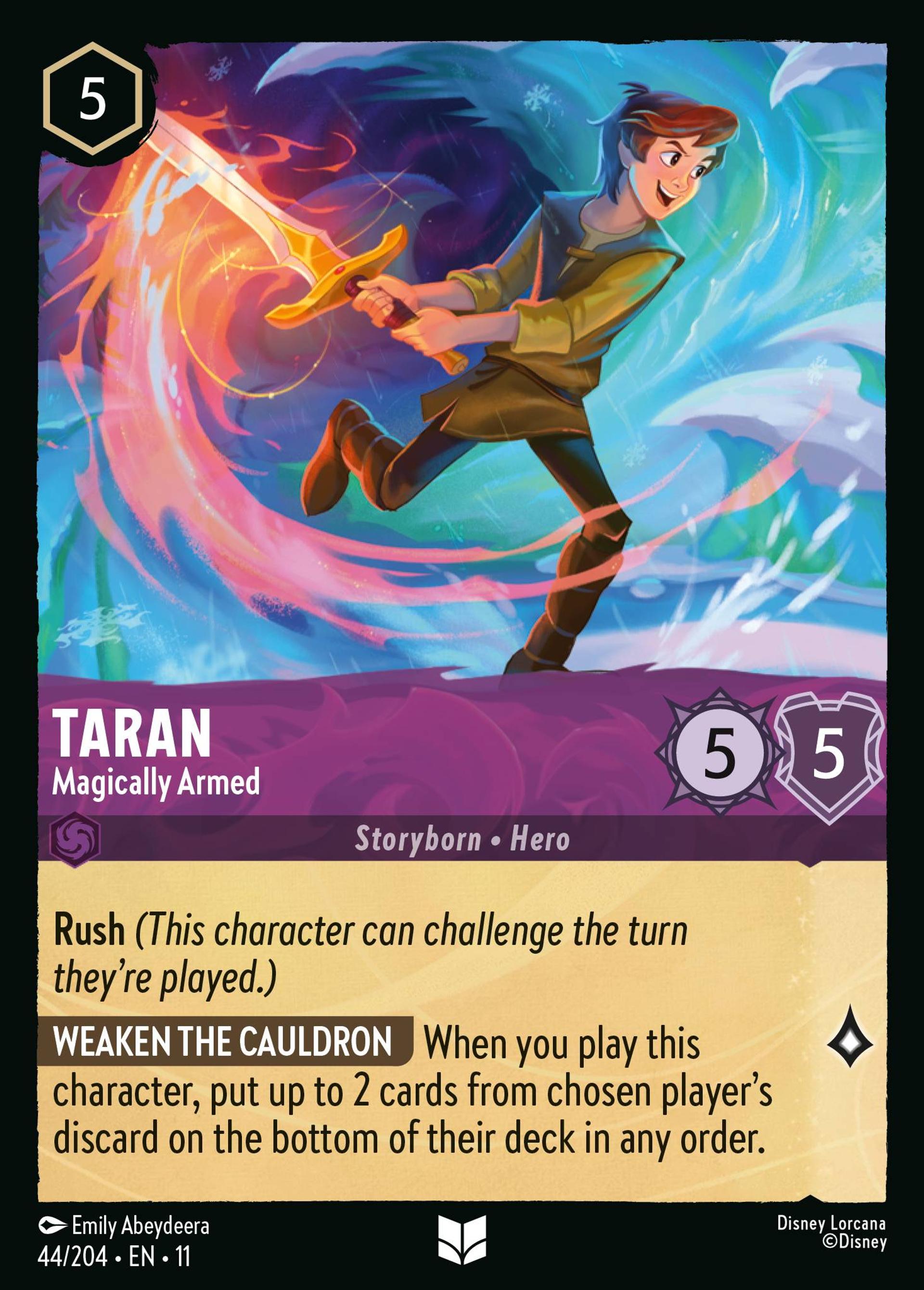Taran - Magically Armed — Winterspell — Lorcana