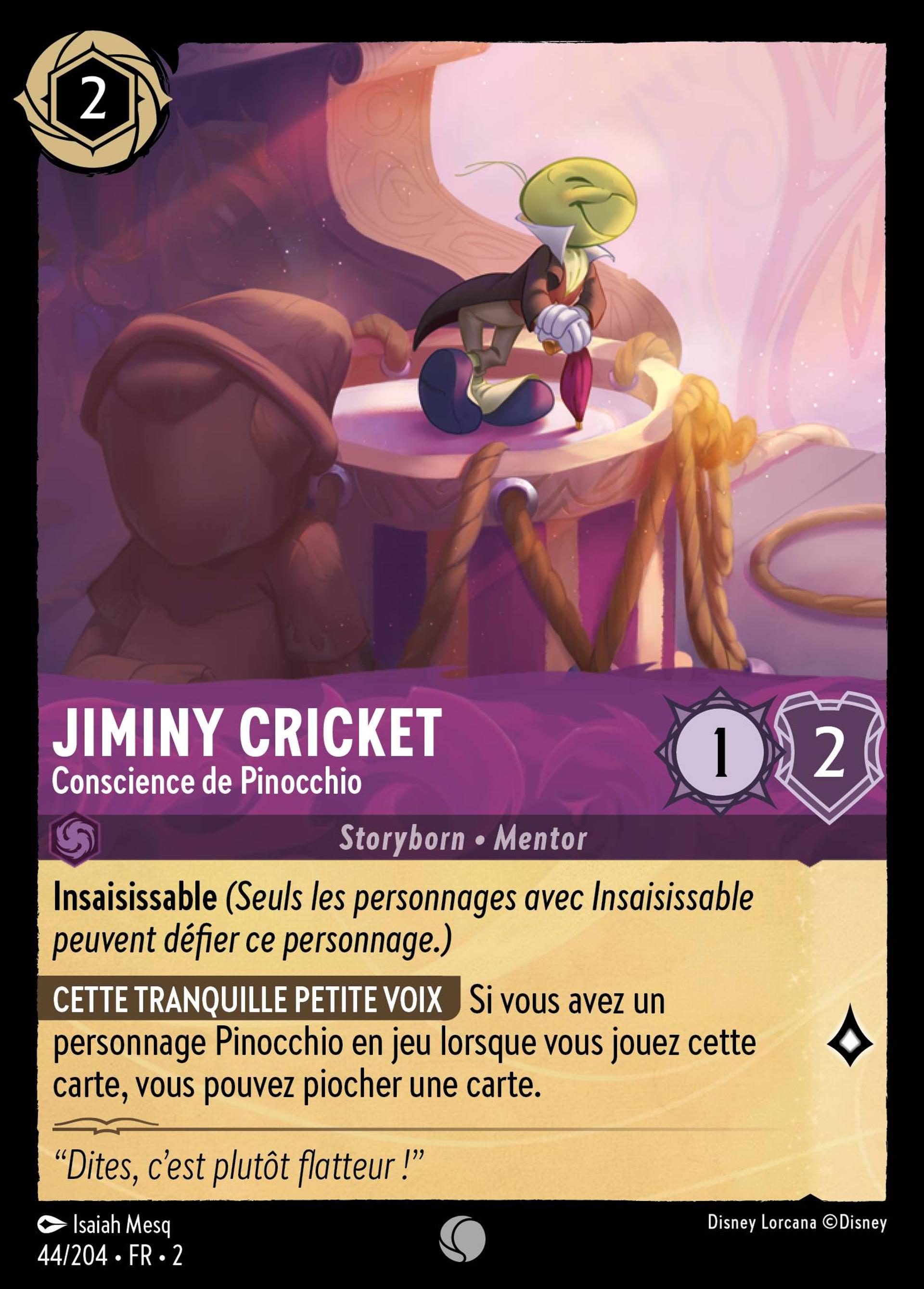 Jiminy Cricket - Conscience de Pinocchio — Rise of the Floodborn — Lorcana