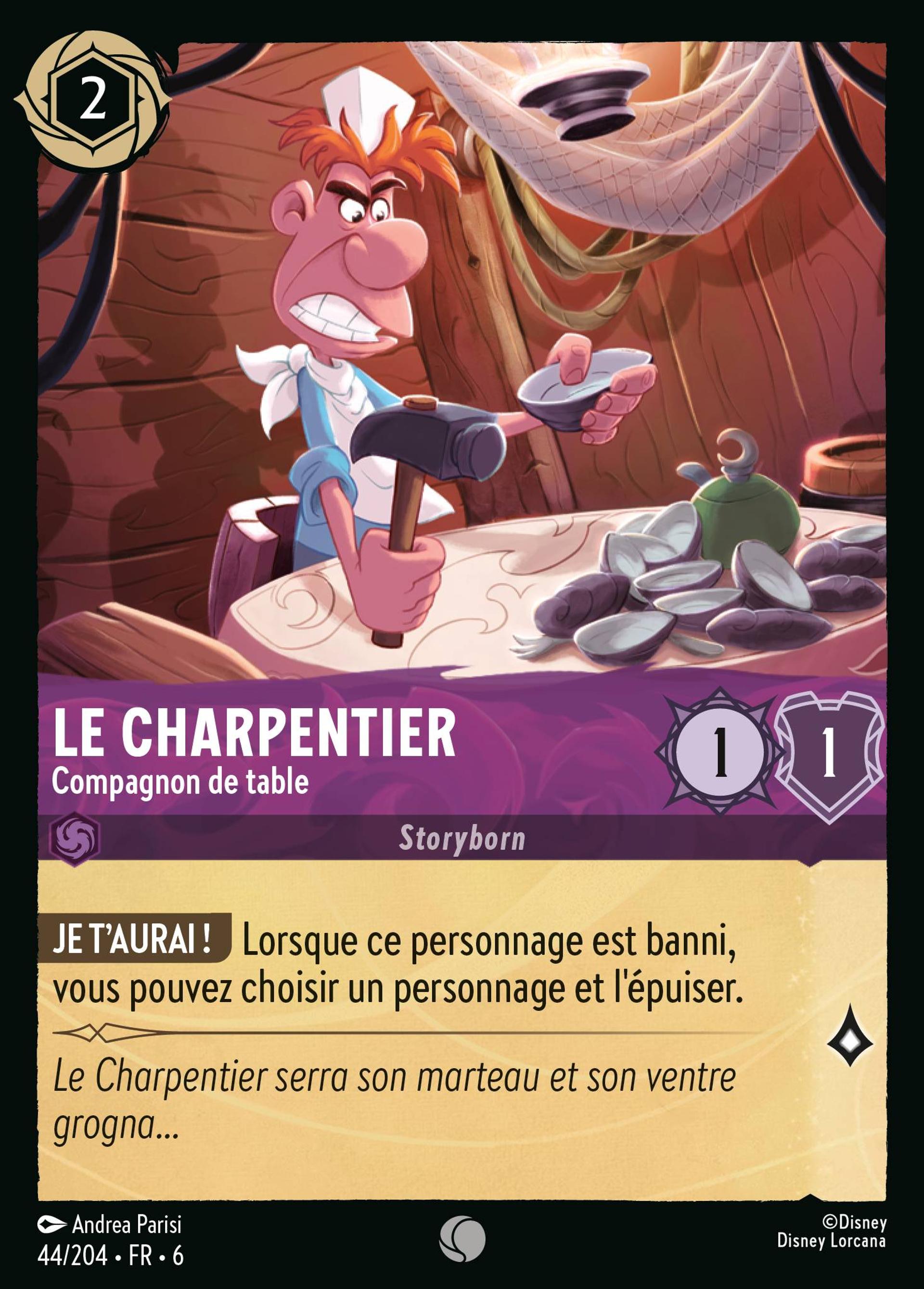 Le Charpentier - Compagnon de table — Azurite Sea — Lorcana