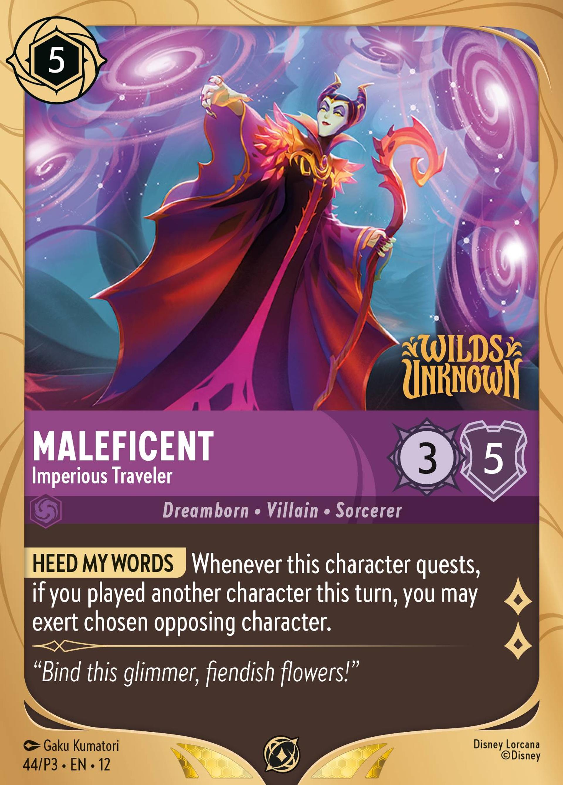 Maleficent - Imperious Traveler — Promos - Year 3 — Lorcana