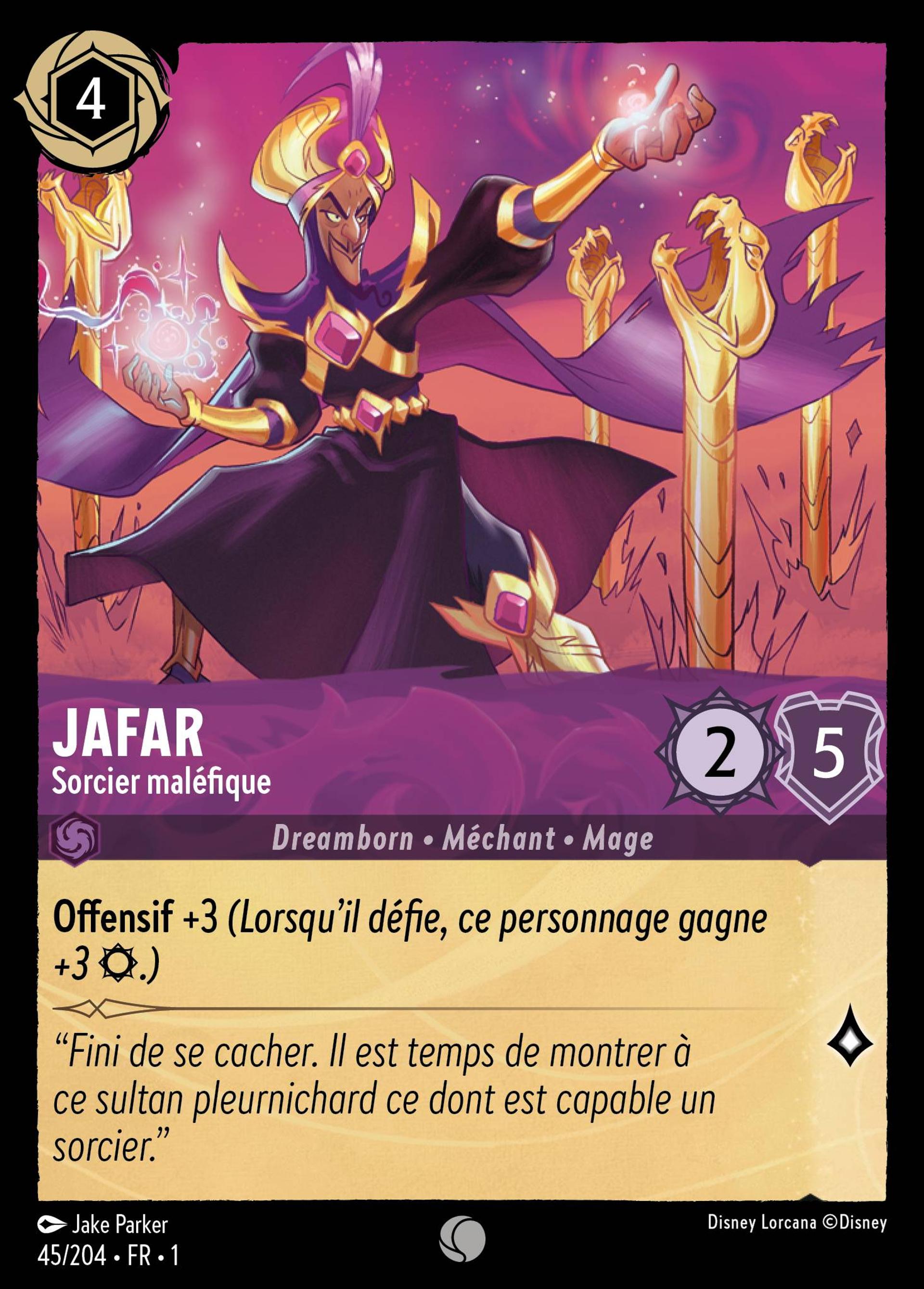 Jafar - Sorcier maléfique — The First Chapter — Lorcana