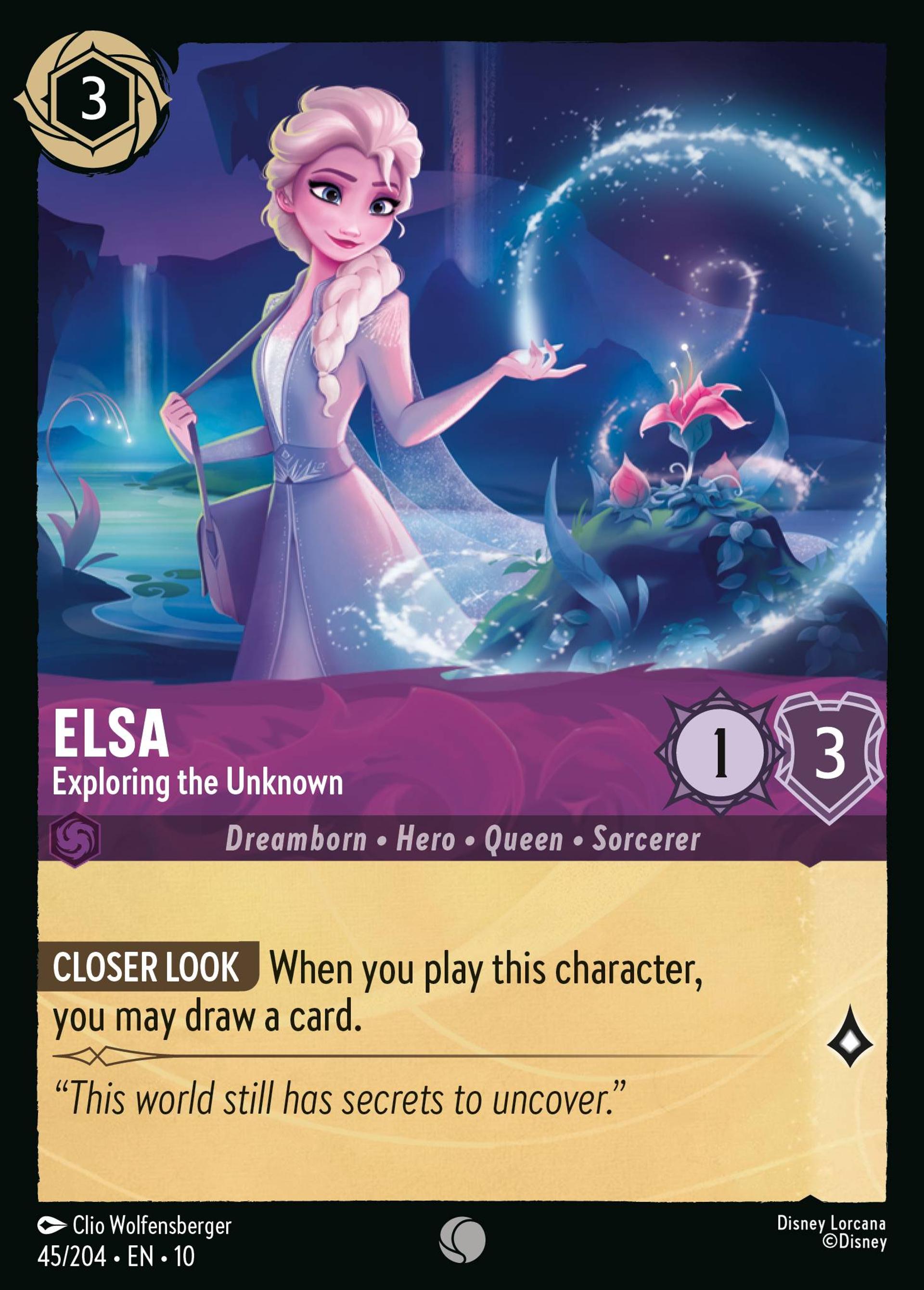 Elsa - Exploring the Unknown — Whispers in the Well — Lorcana