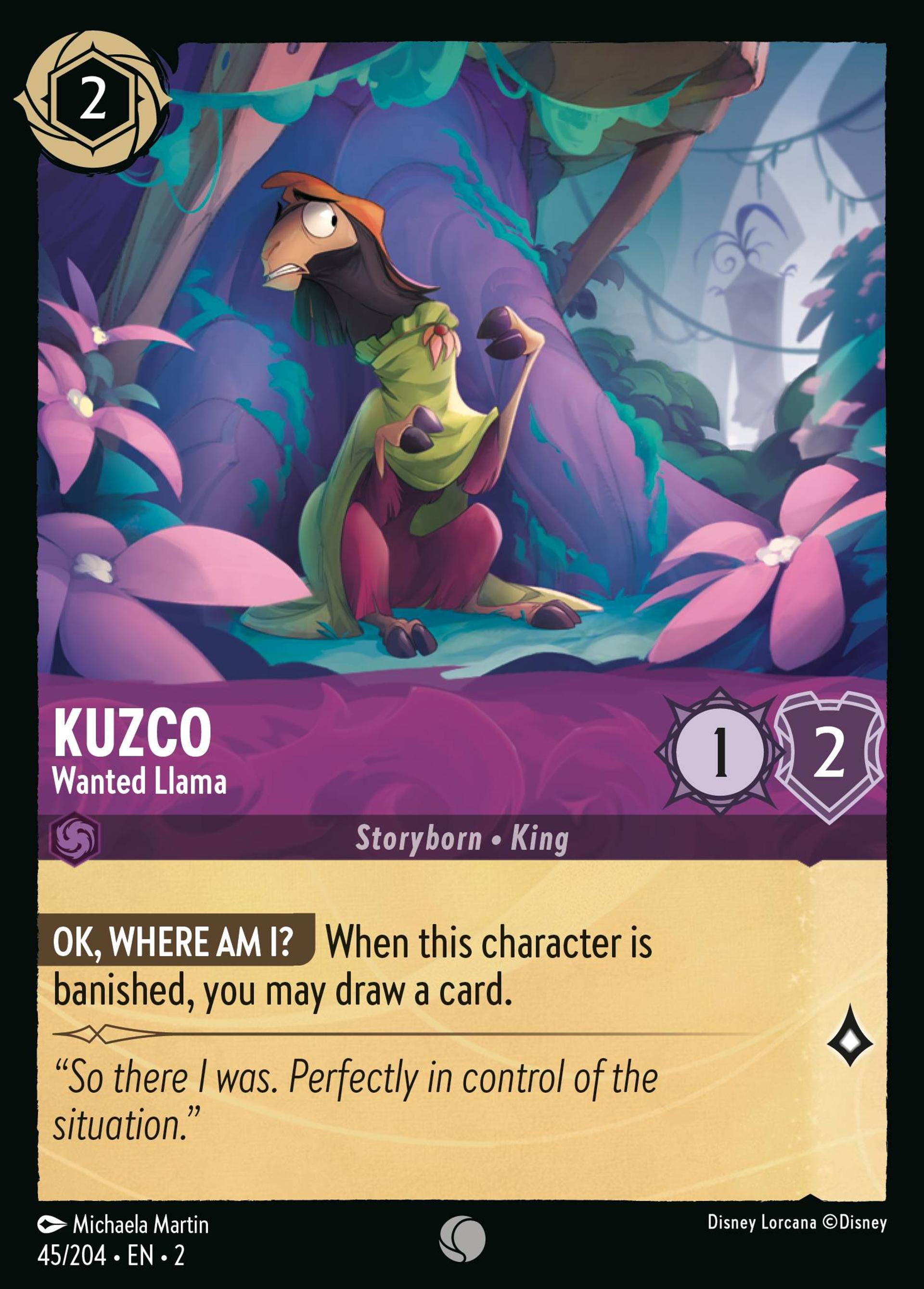 Kuzco - Wanted Llama — Rise of the Floodborn — Lorcana
