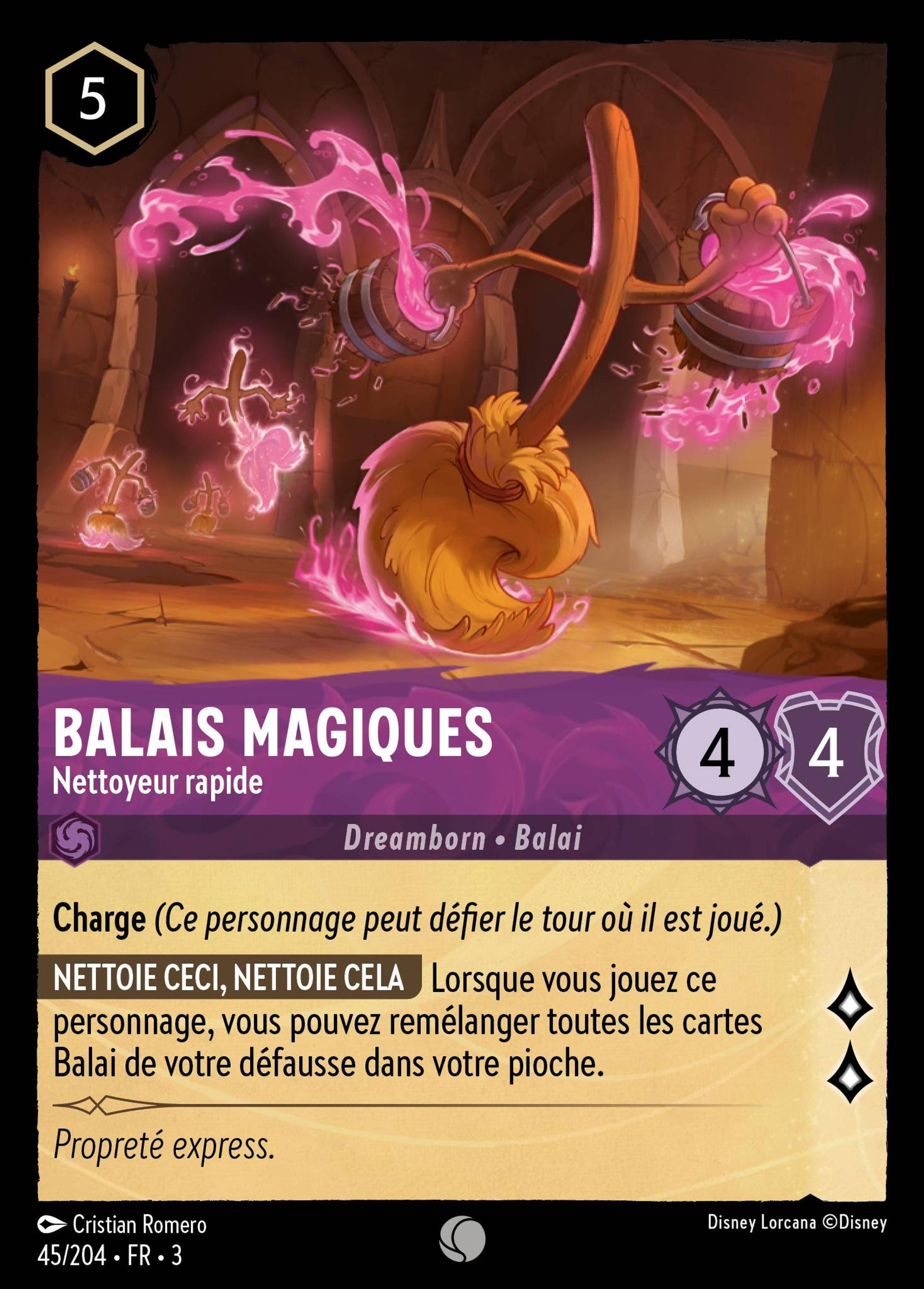 Balais magiques - Nettoyeur rapide — Into the Inklands — Lorcana