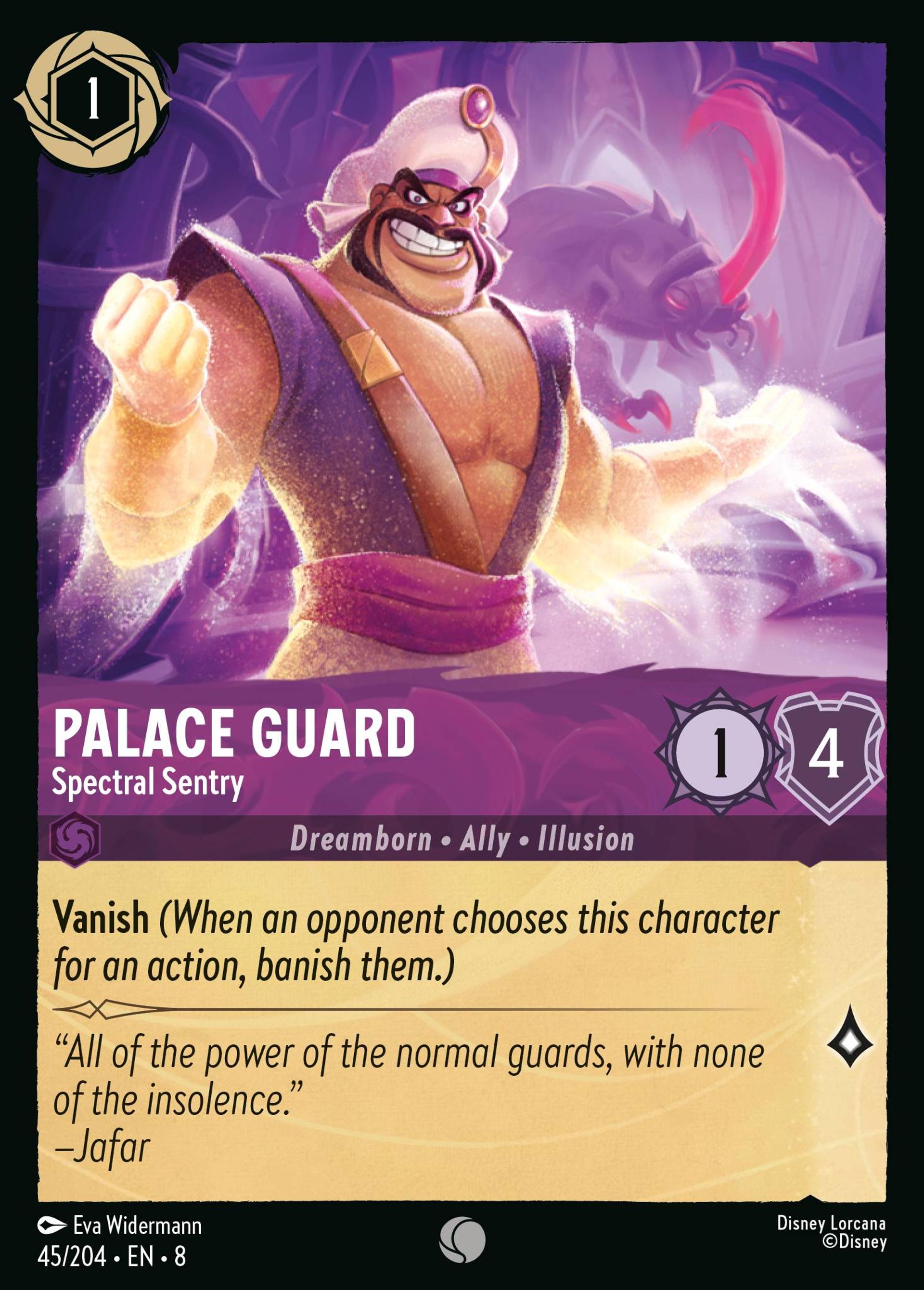 Garde du palais - Sentinelle spectrale — The Reign of Jafar — Lorcana