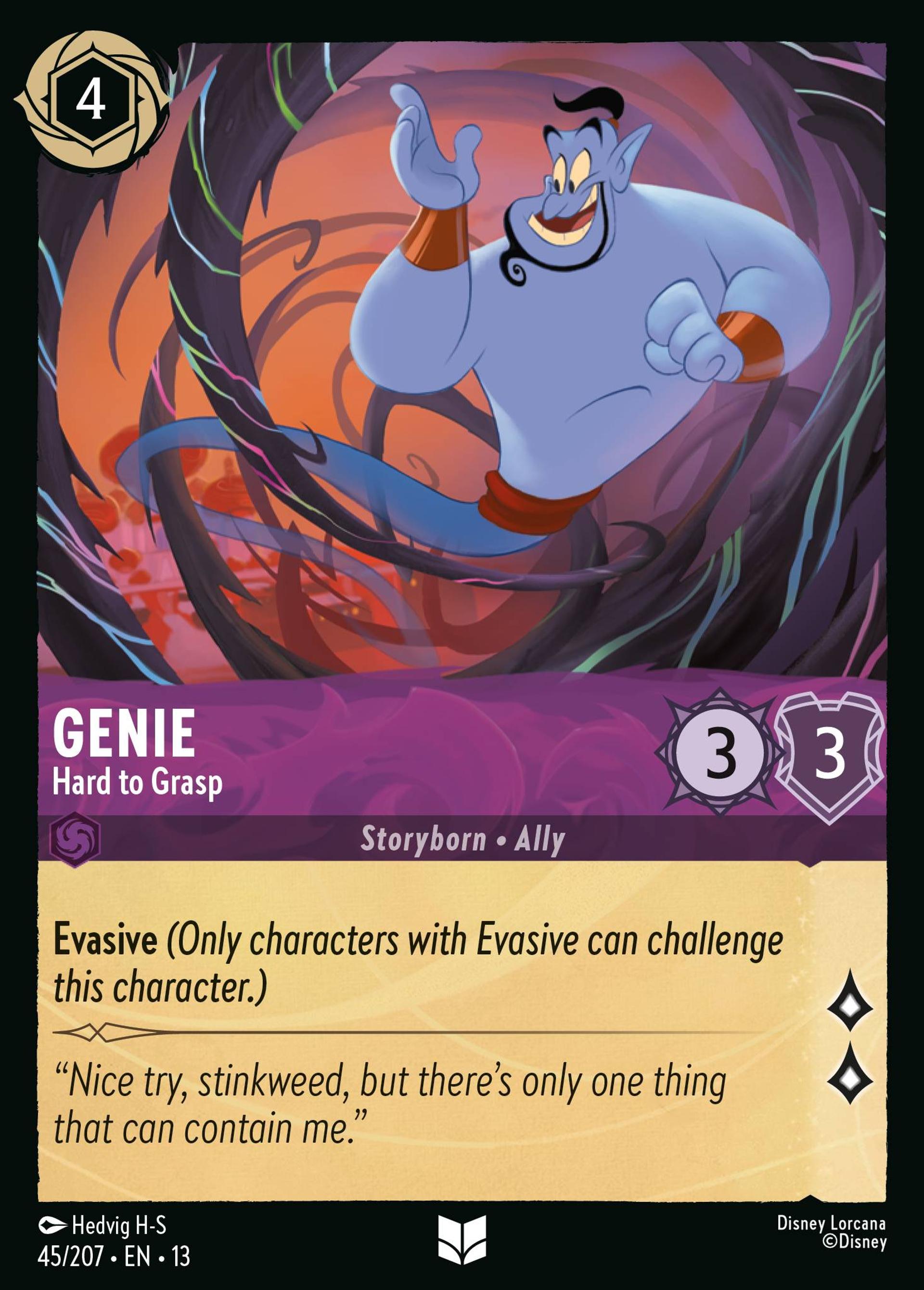 Genie - Hard to Grasp — Attack of the Vine! — Lorcana