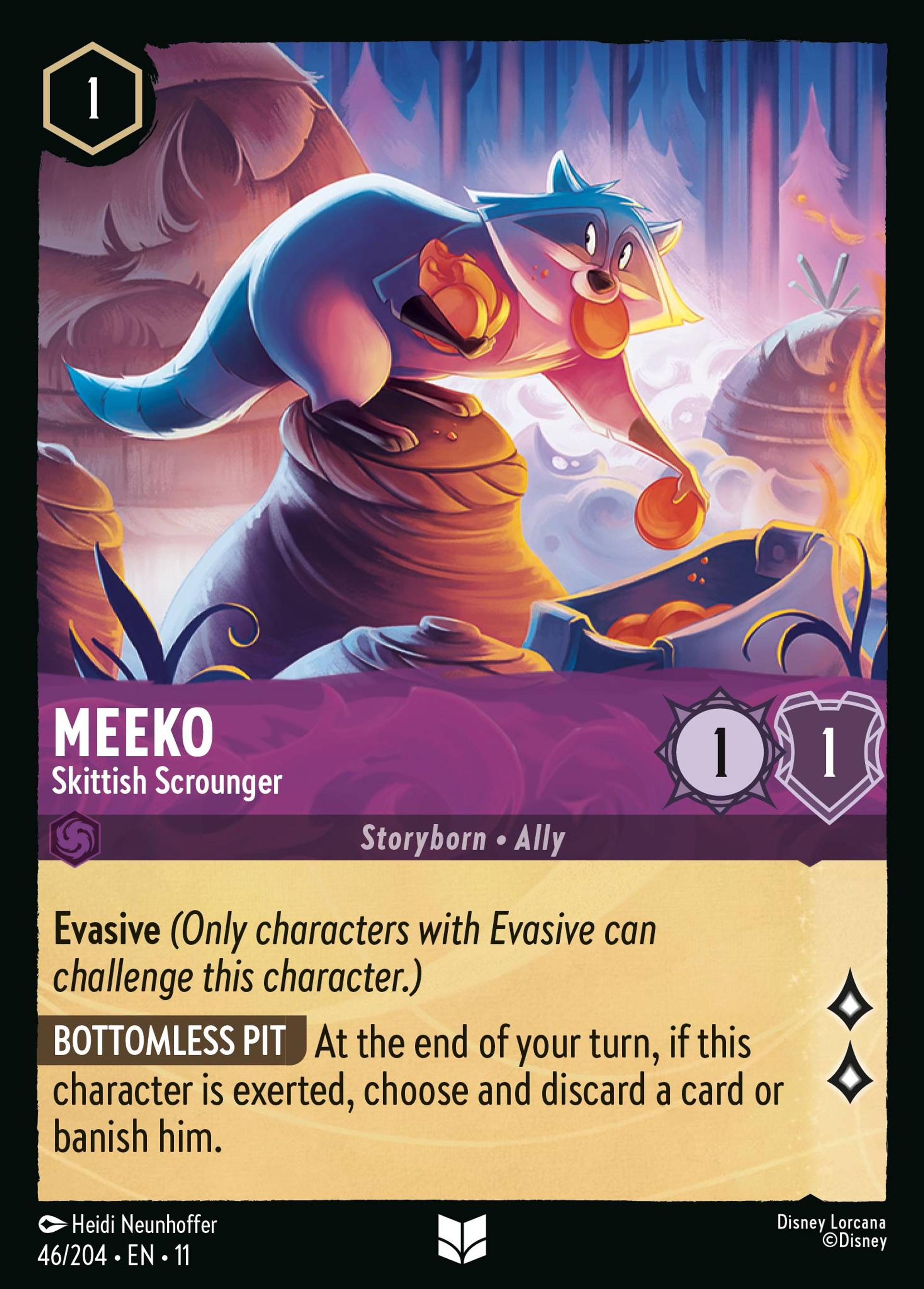 Meeko - Skittish Scrounger — Winterspell — Lorcana