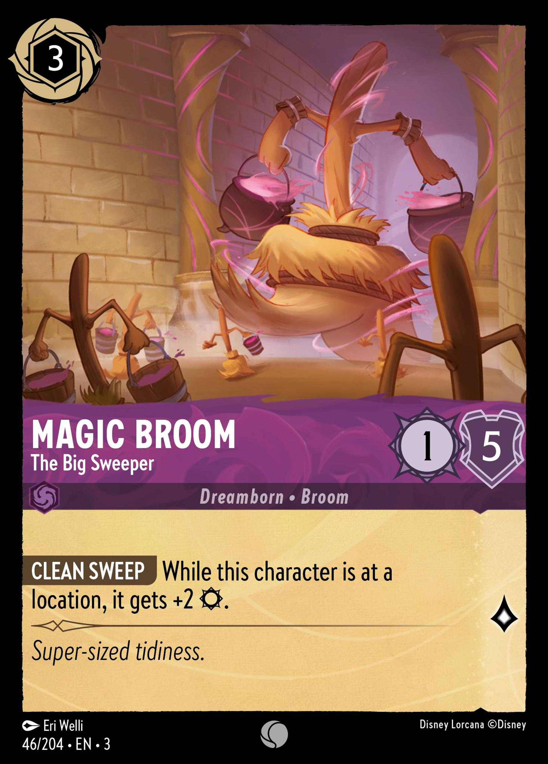 Magic Broom - The Big Sweeper — Into the Inklands — Lorcana