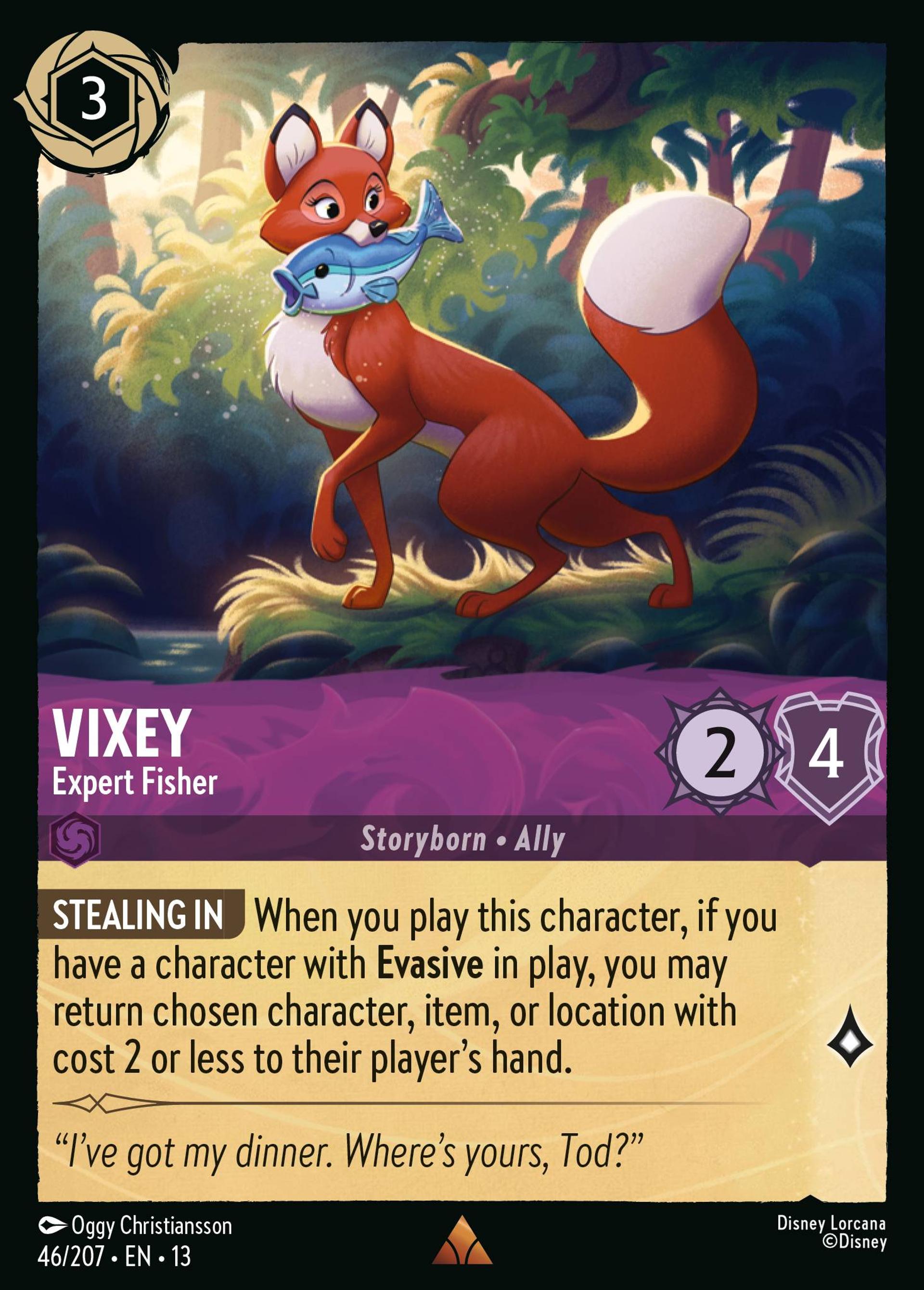 Vixey - Expert Fisher — Attack of the Vine! — Lorcana