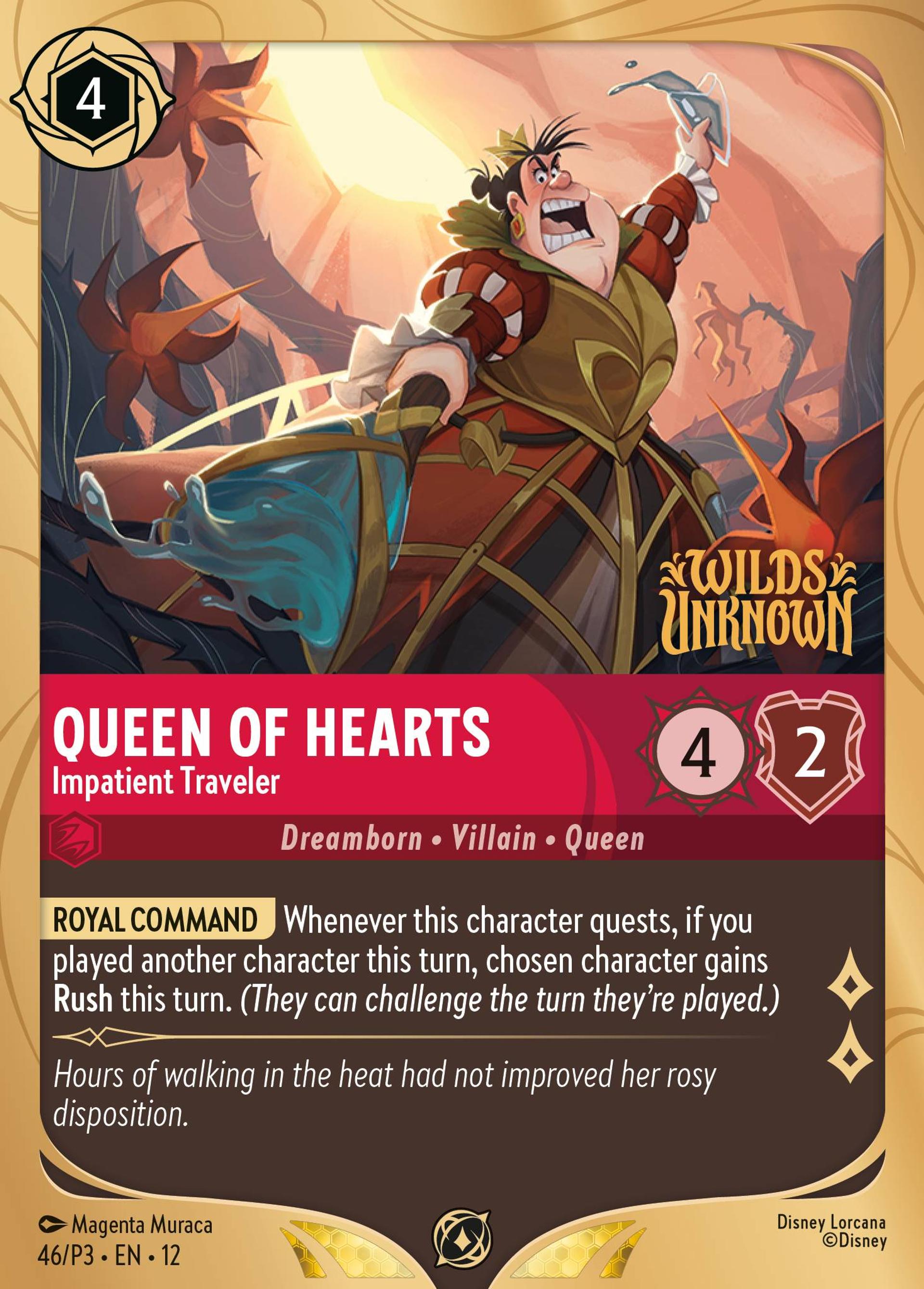 Queen of Hearts - Impatient Traveler — Promos - Year 3 — Lorcana