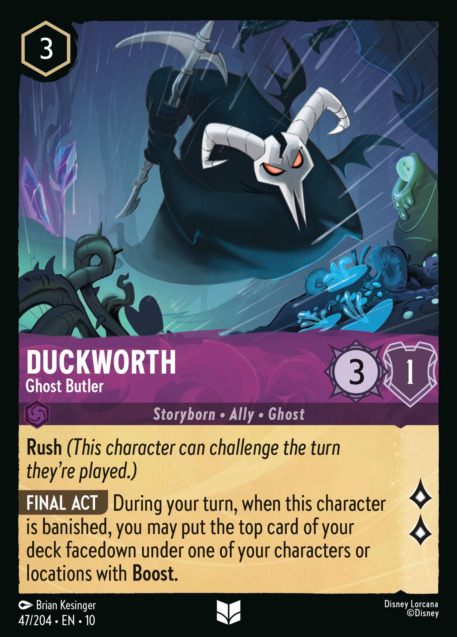 Duckworth - Ghost Butler — Whispers in the Well — Lorcana