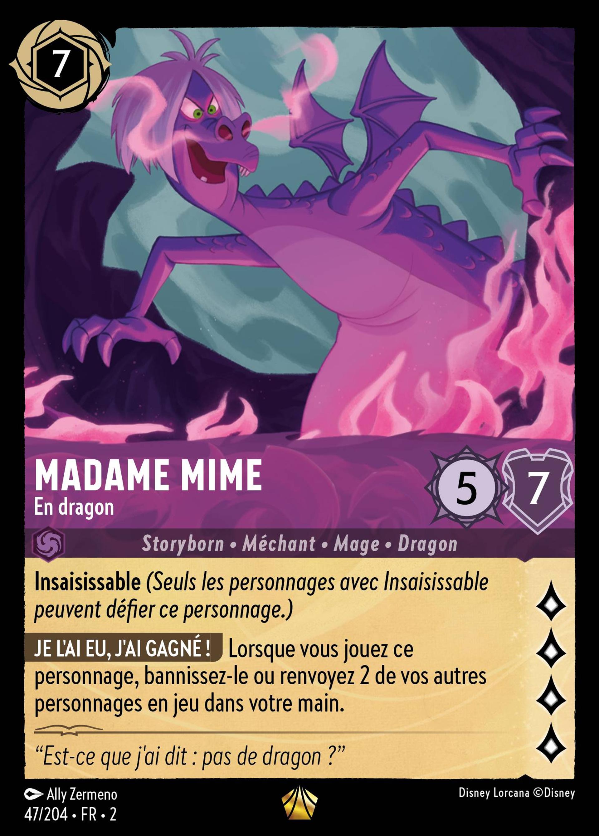 Madame Mime - En dragon — Rise of the Floodborn — Lorcana