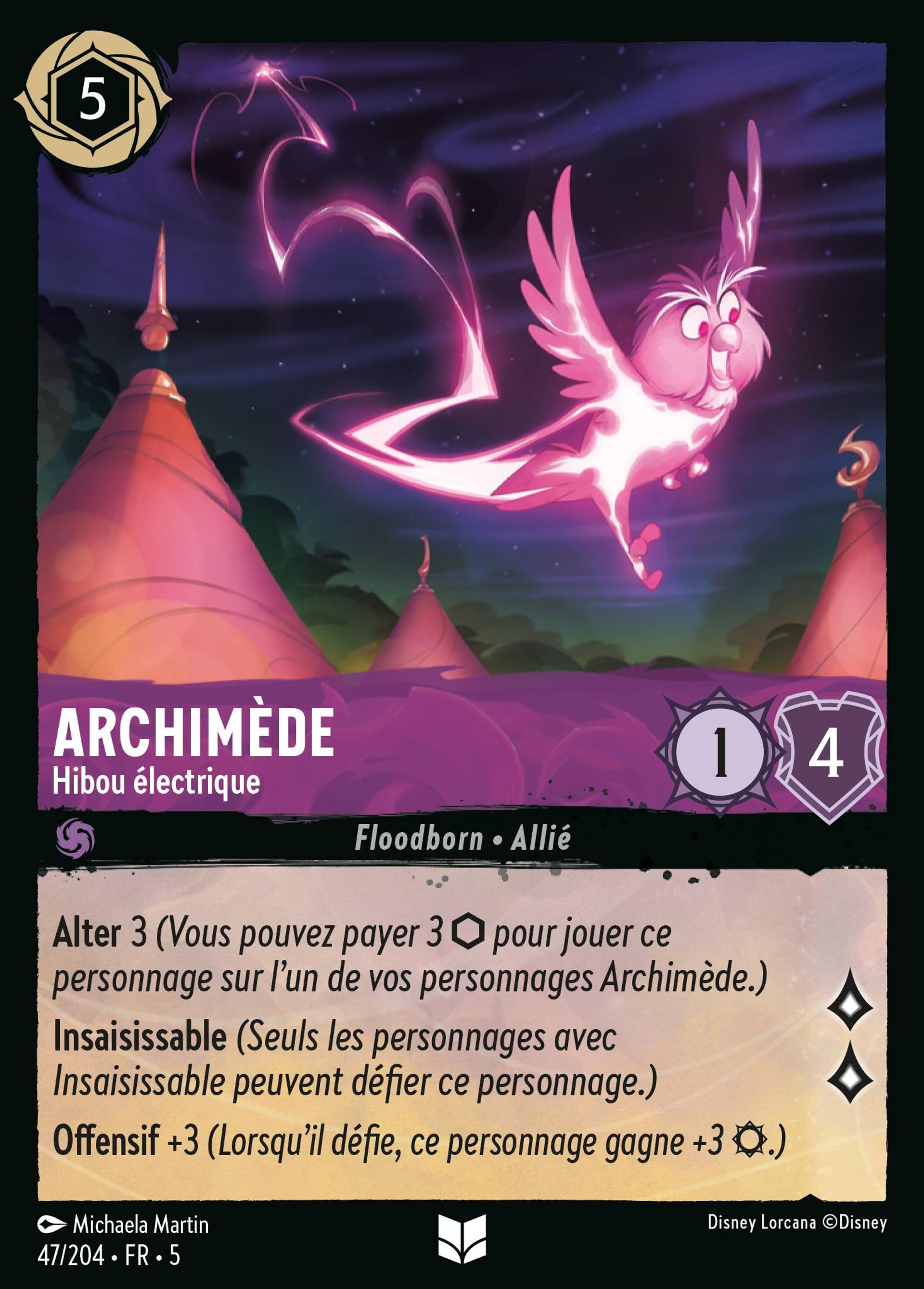 Archimède - Hibou électrique — Shimmering Skies — Lorcana