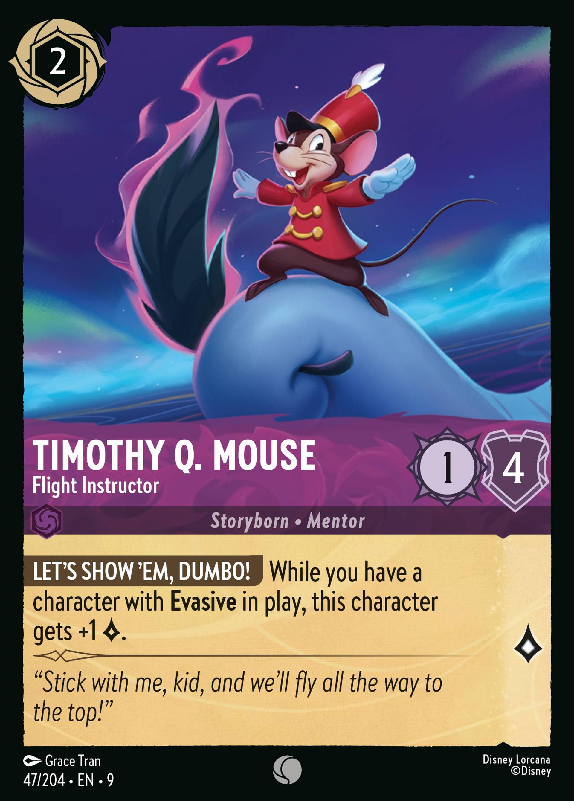 Timothy Q. Mouse - Flight Instructor — Fabled — Lorcana