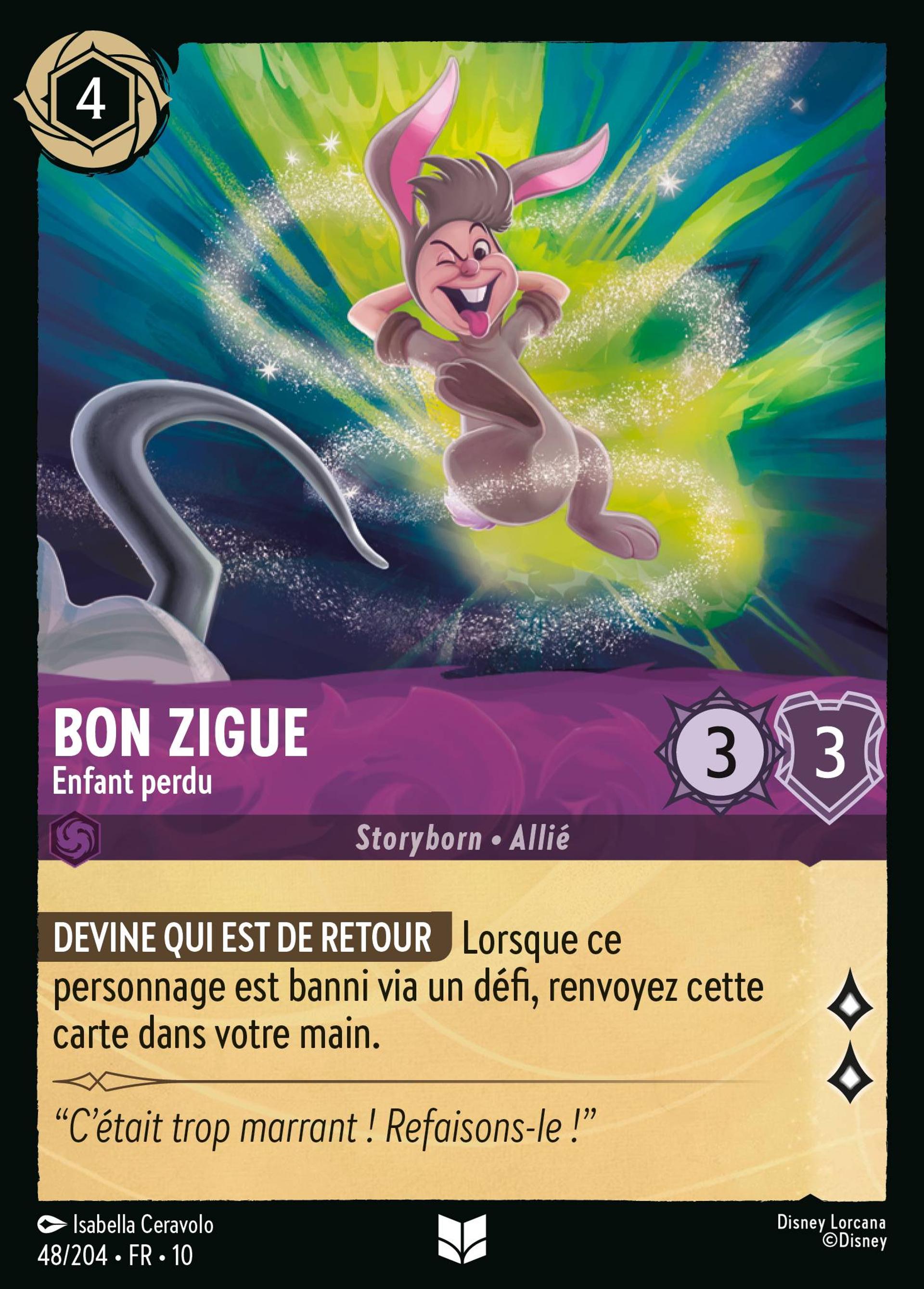 Bon Zigue - Enfant perdu — Whispers in the Well — Lorcana