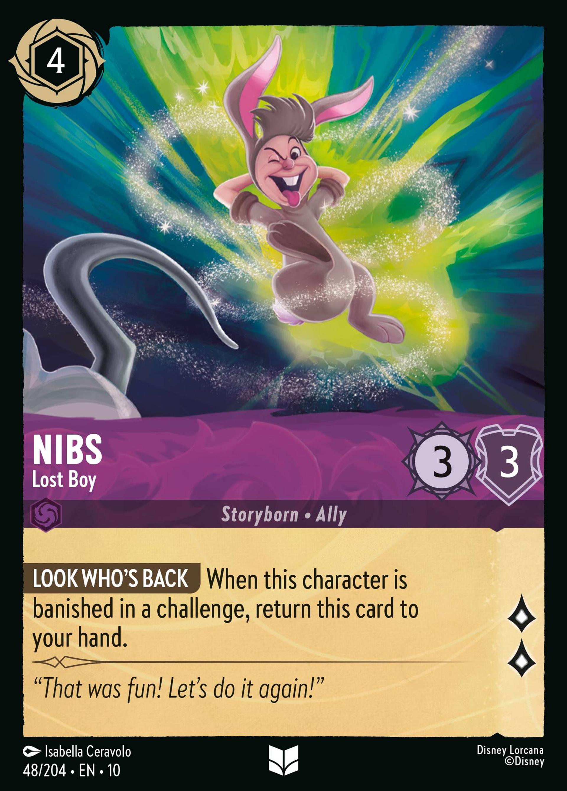 Nibs - Lost Boy — Whispers in the Well — Lorcana