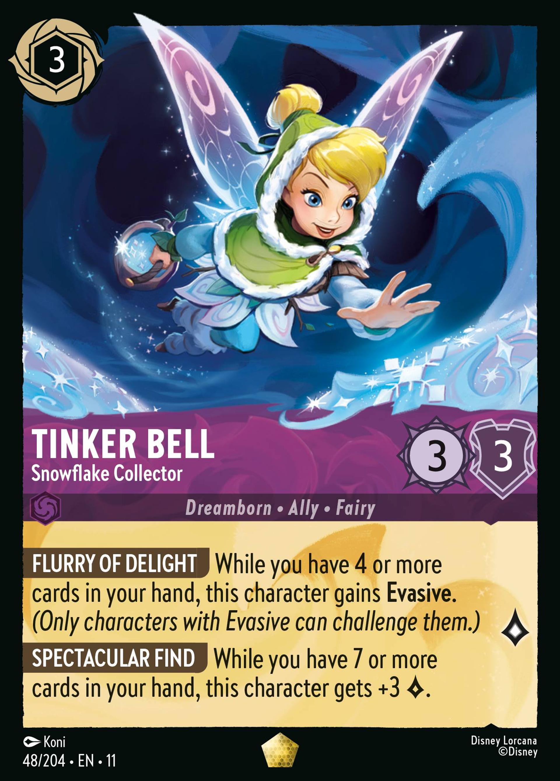 Tinker Bell - Snowflake Collector — Winterspell — Lorcana