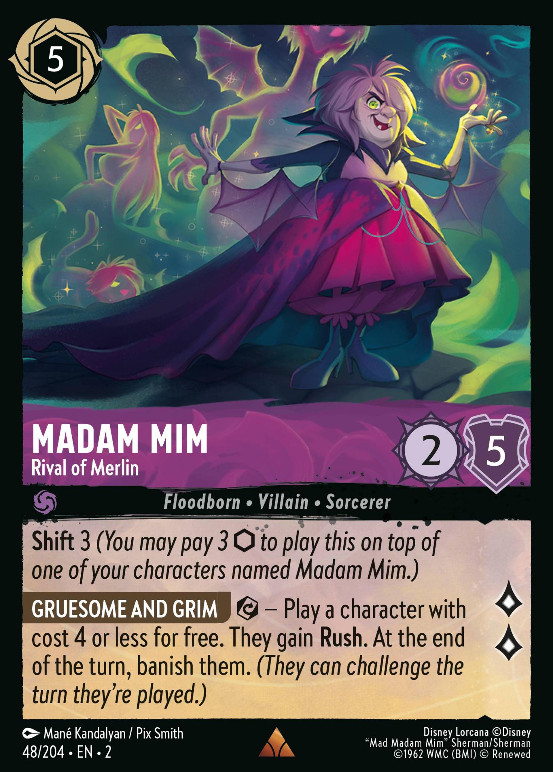 Madam Mim - Rival of Merlin — Rise of the Floodborn — Lorcana