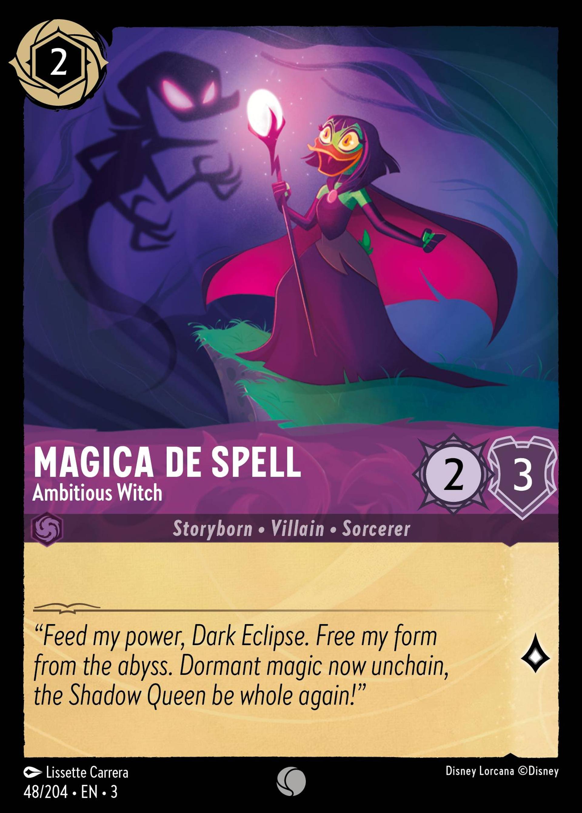 Magica De Spell - Ambitious Witch — Into the Inklands — Lorcana