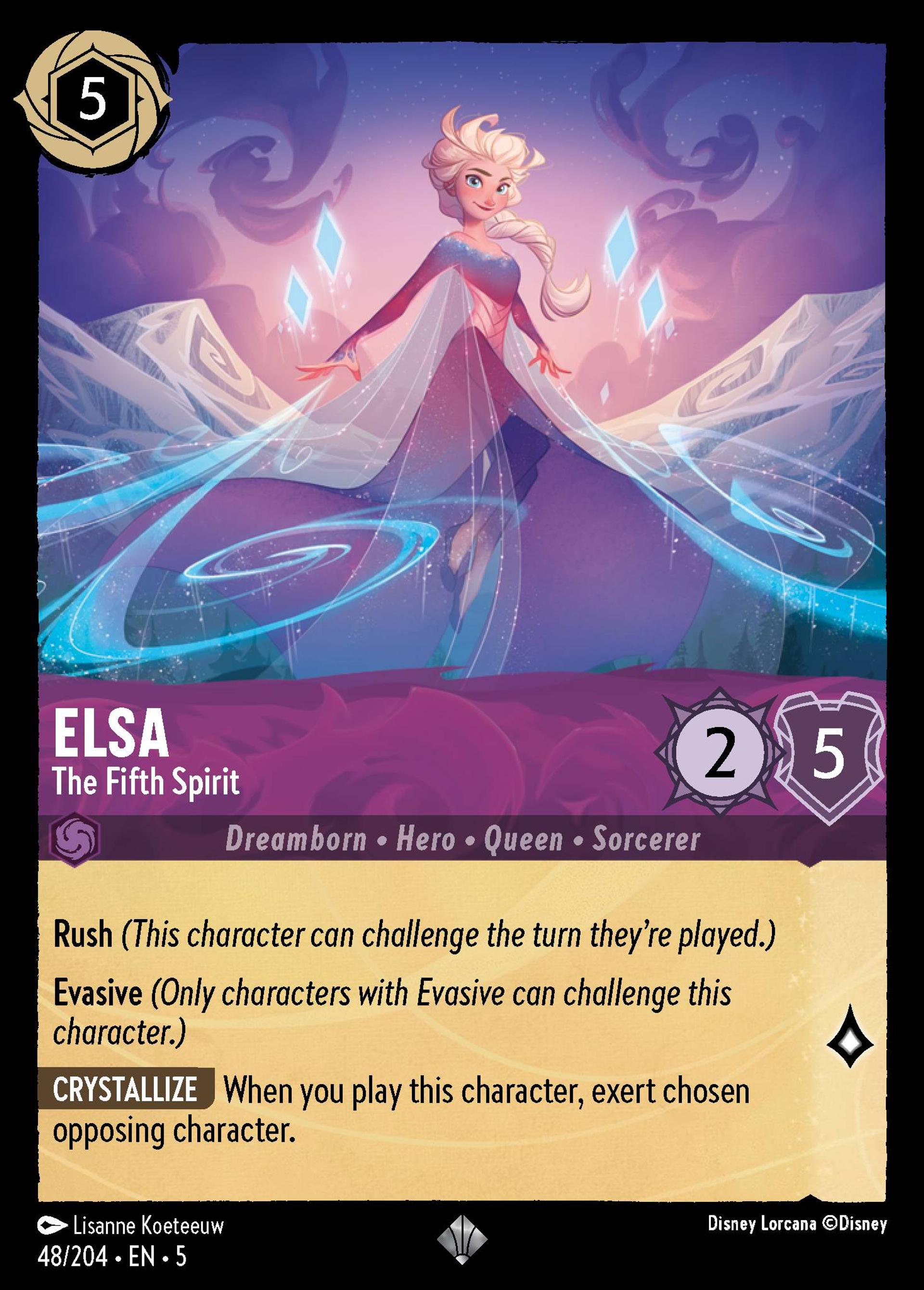 Elsa - Le cinquième esprit — Shimmering Skies — Lorcana