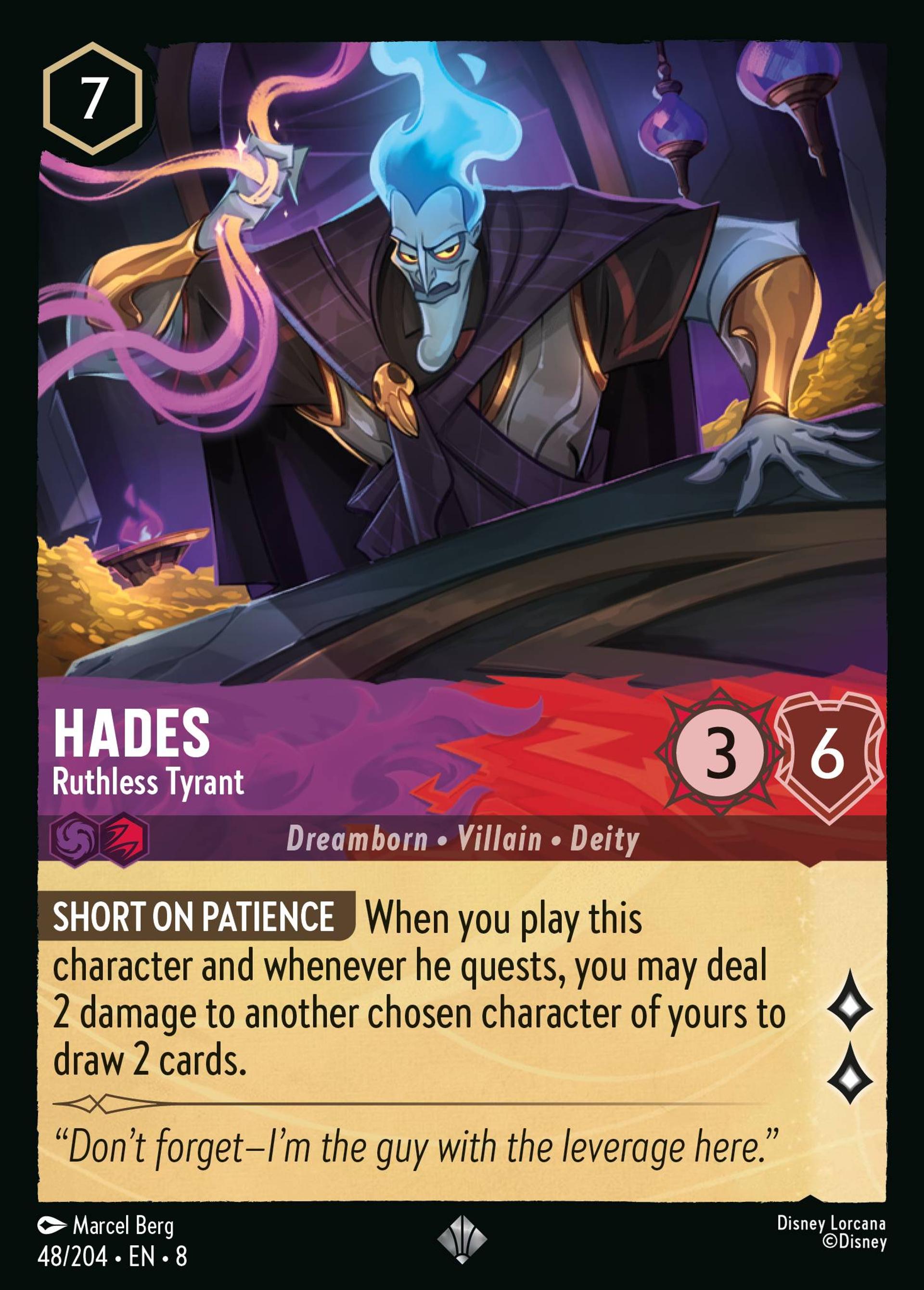 Hadès - Tyran impitoyable — The Reign of Jafar — Lorcana