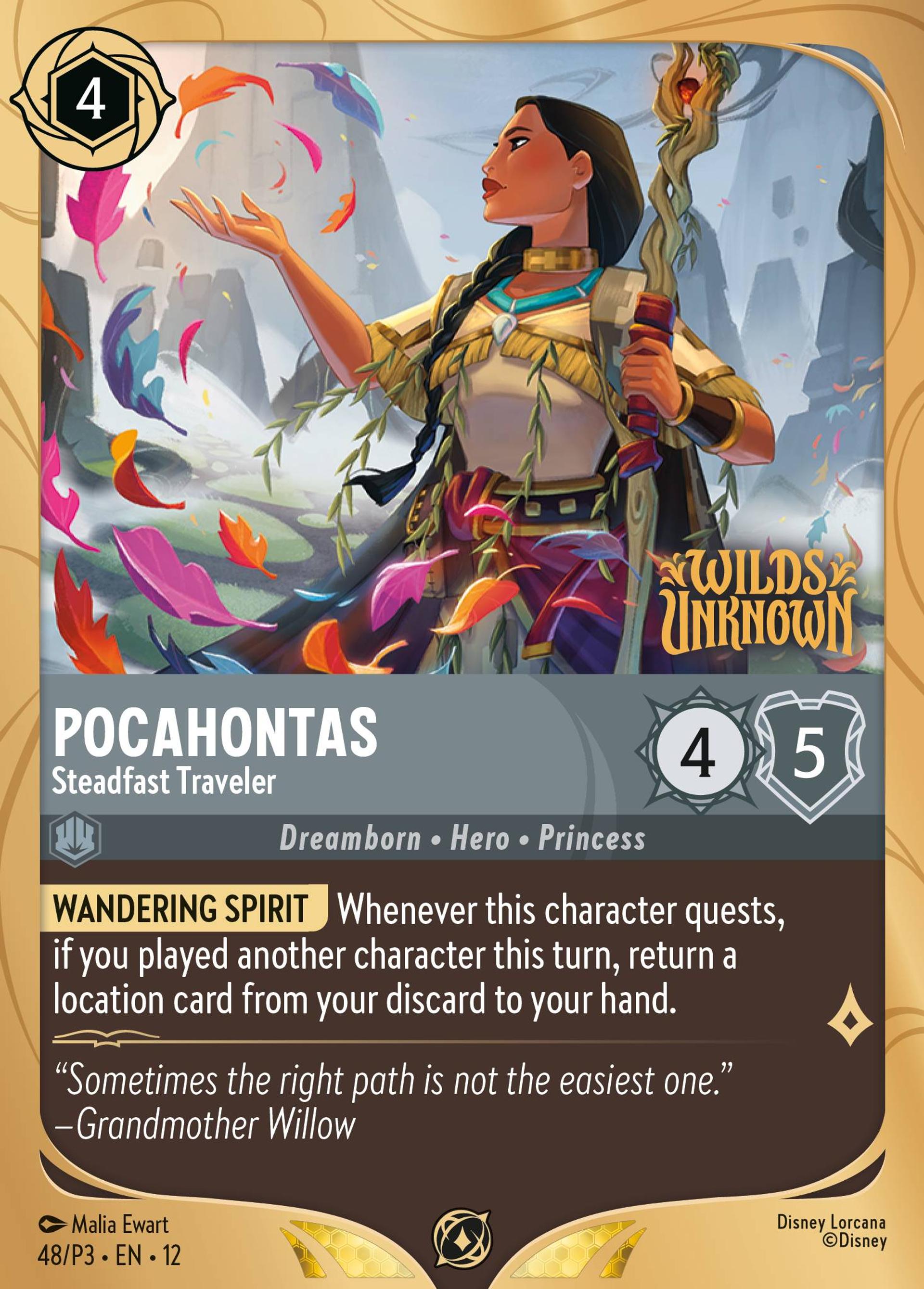 Pocahontas - Steadfast Traveler — Promos - Year 3 — Lorcana