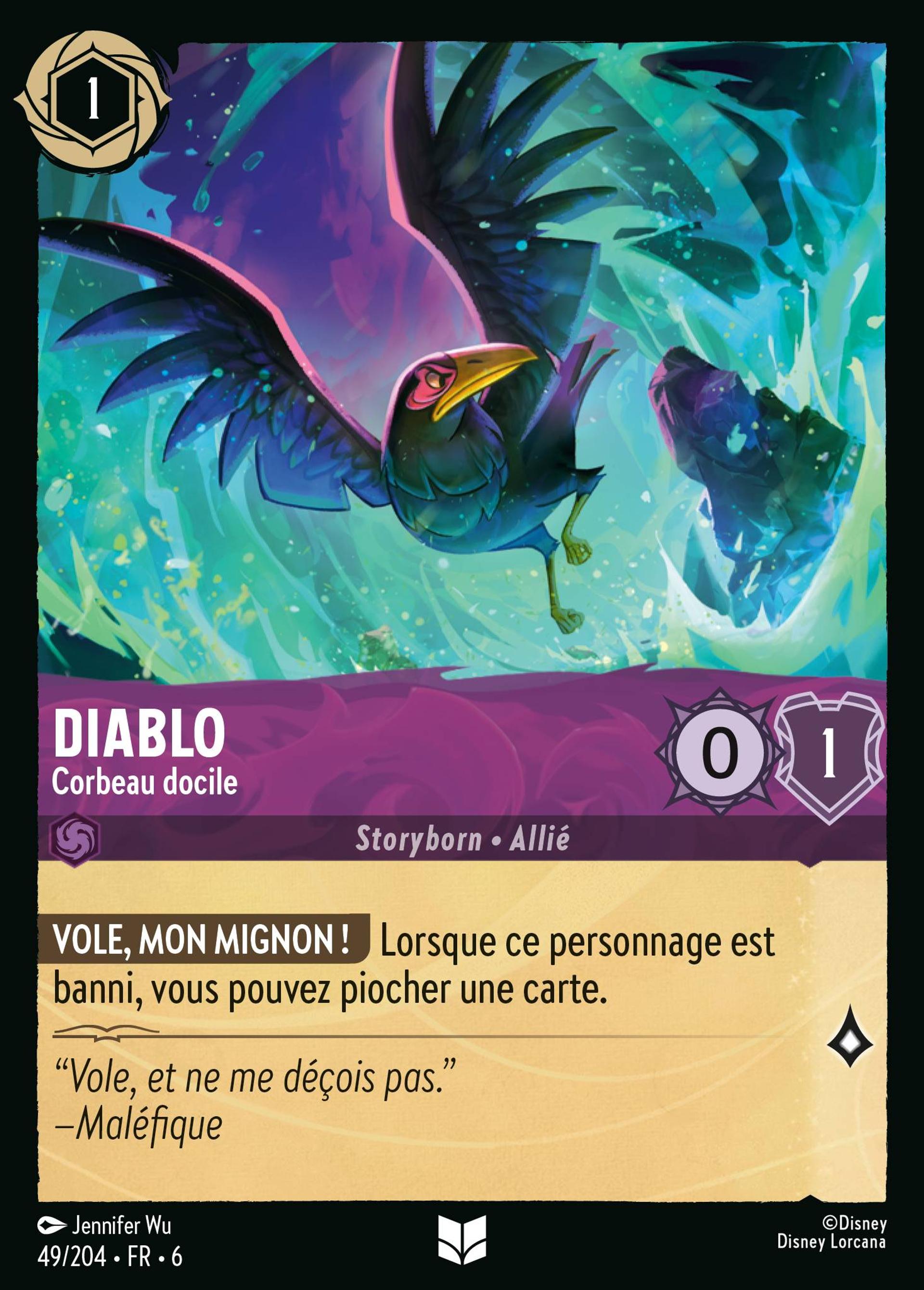 Diablo - Corbeau docile — Azurite Sea — Lorcana