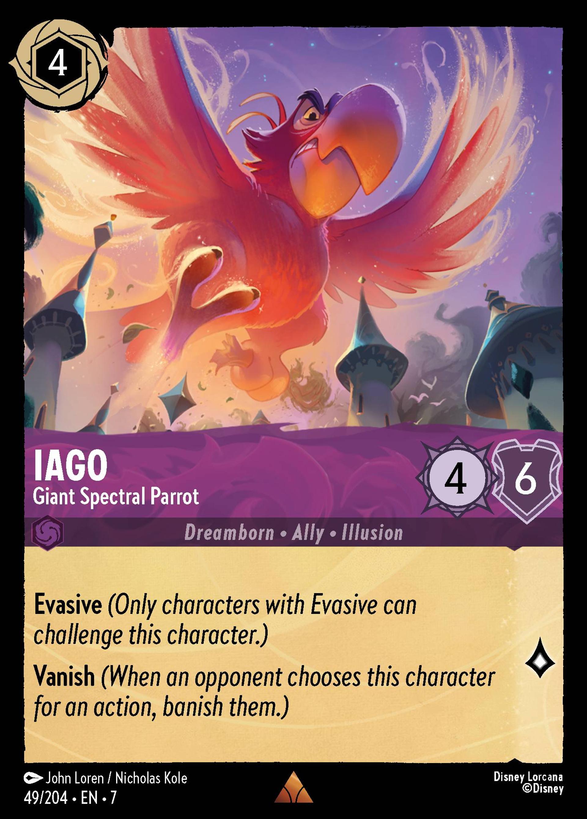 Iago - Giant Spectral Parrot — Archazia's Island — Lorcana