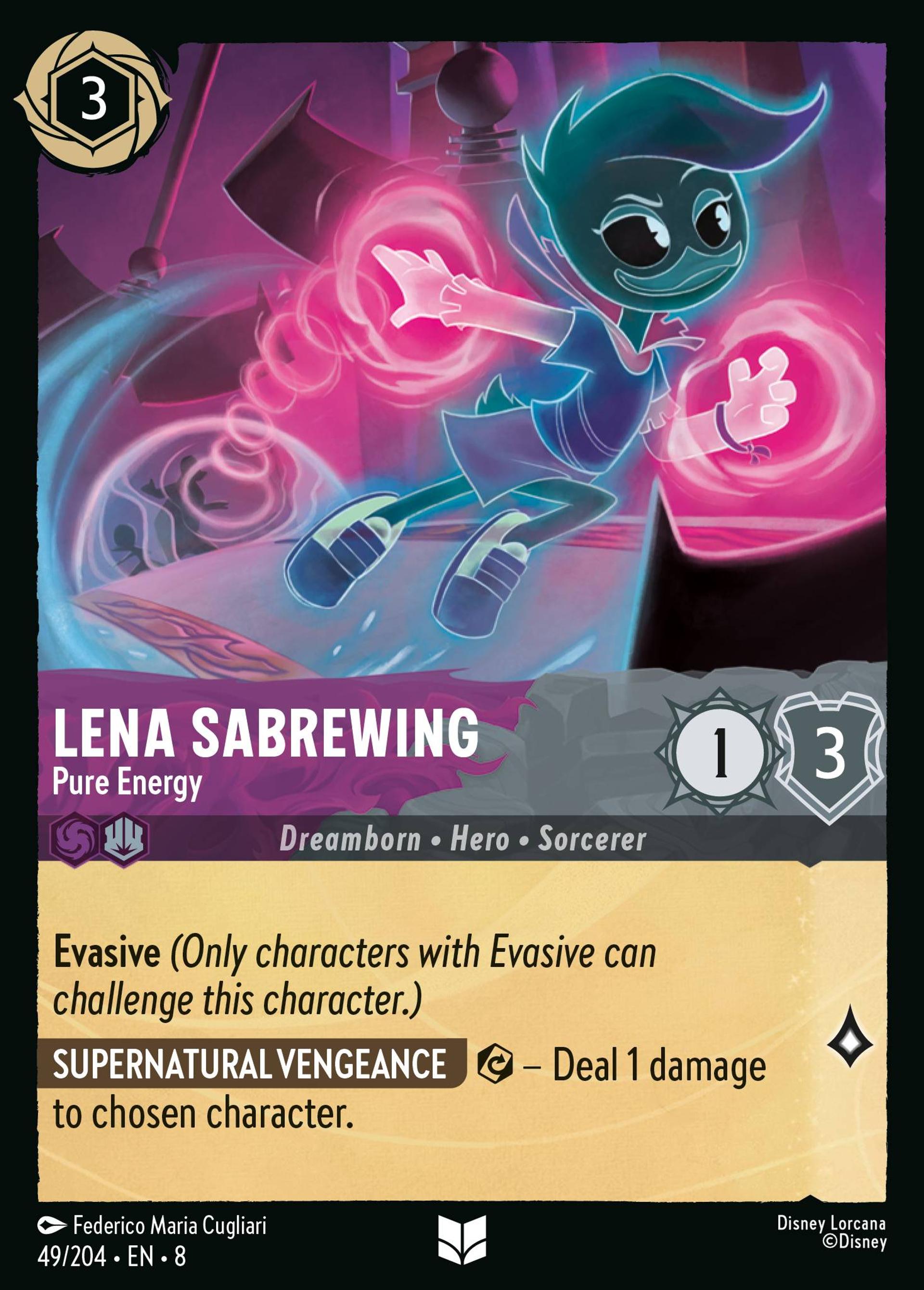 Lena Sabrewing - Pure Energy — The Reign of Jafar — Lorcana