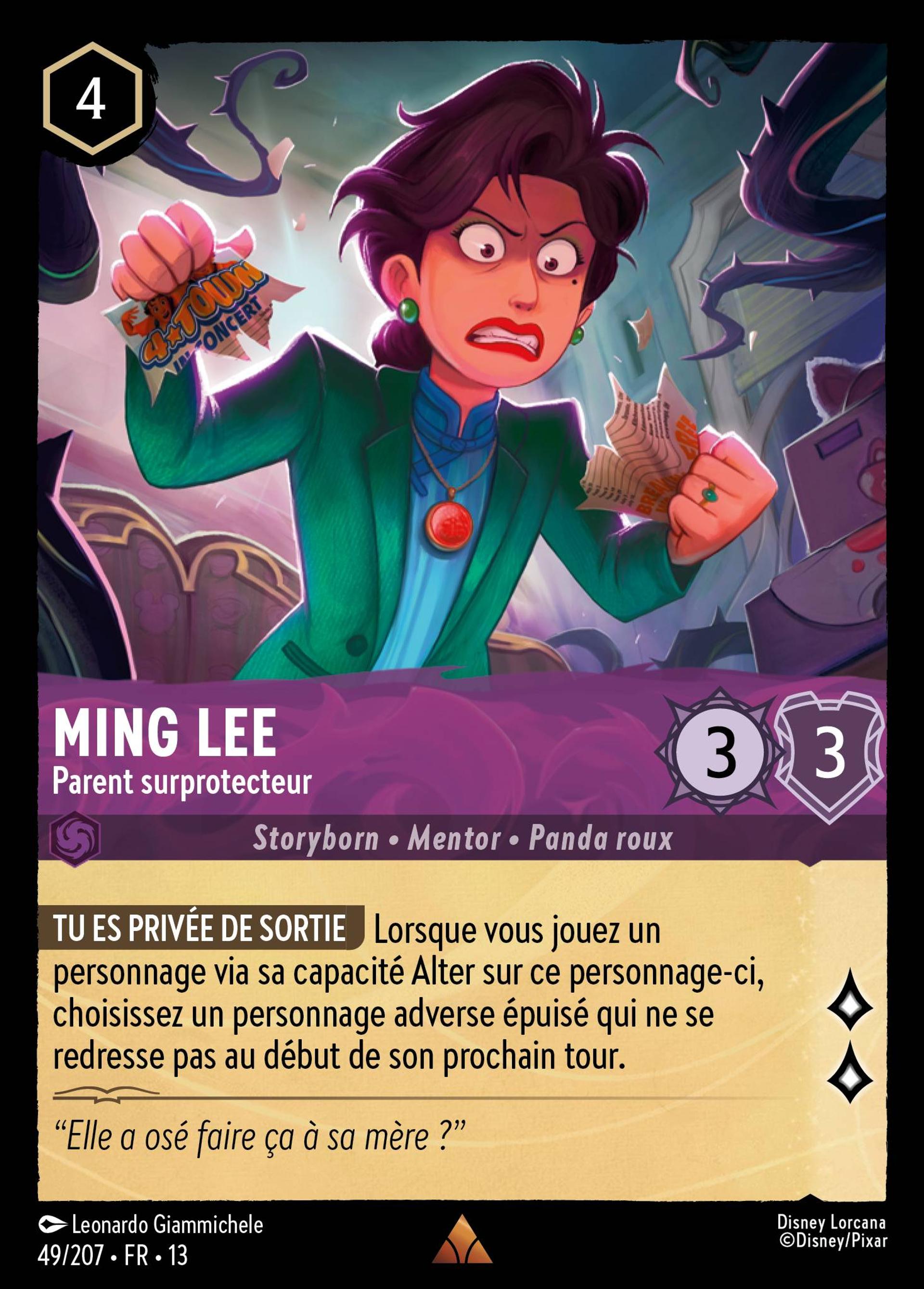 Ming Lee - Parent surprotecteur — Attack of the Vine! — Lorcana